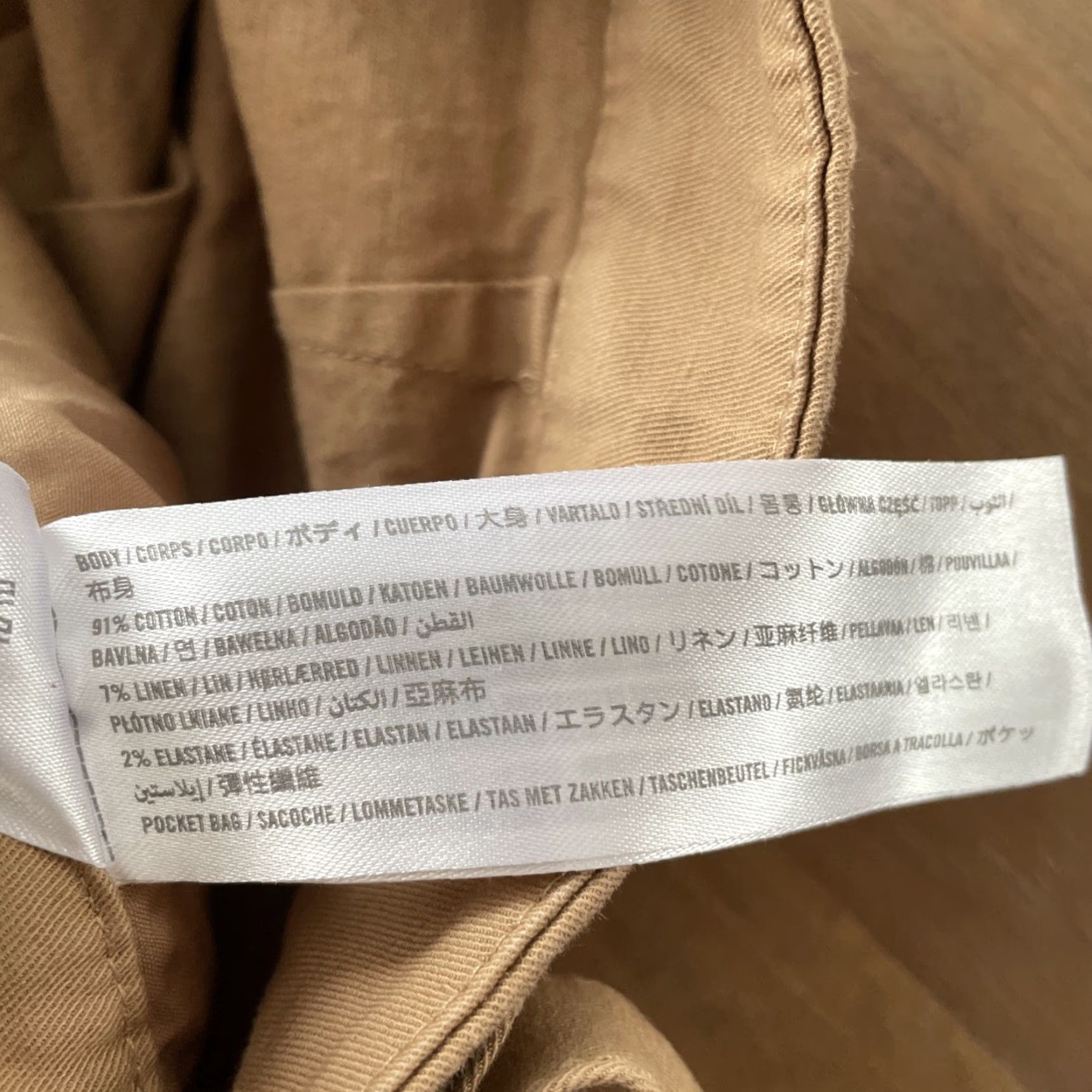 Abercrombie & Fitch Abercrombie & Fitch Pants Womens 27x27 Tan High Rise Cinch Waist Wide Leg Chino Penny Pleated Pockets Retro City Boho Office Casual Workwear Size 27" / US 4 / IT 40 - 5 Thumbnail