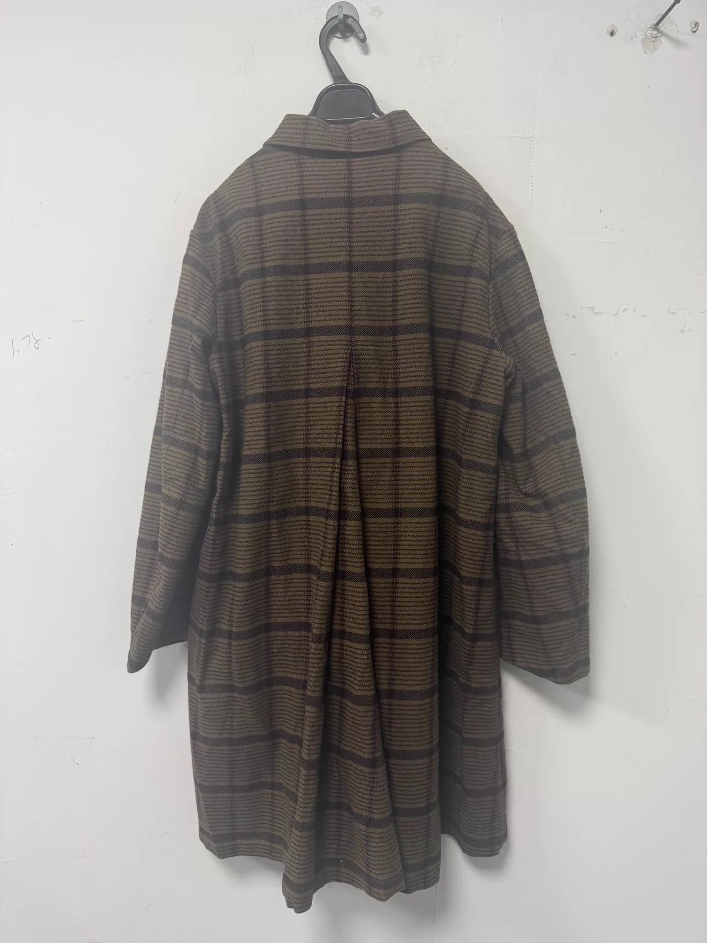 Other decoster man vintage cotton-wool plaid overcoat 46 NWT Size US S / EU 44-46 / 1 - 2 Thumbnail