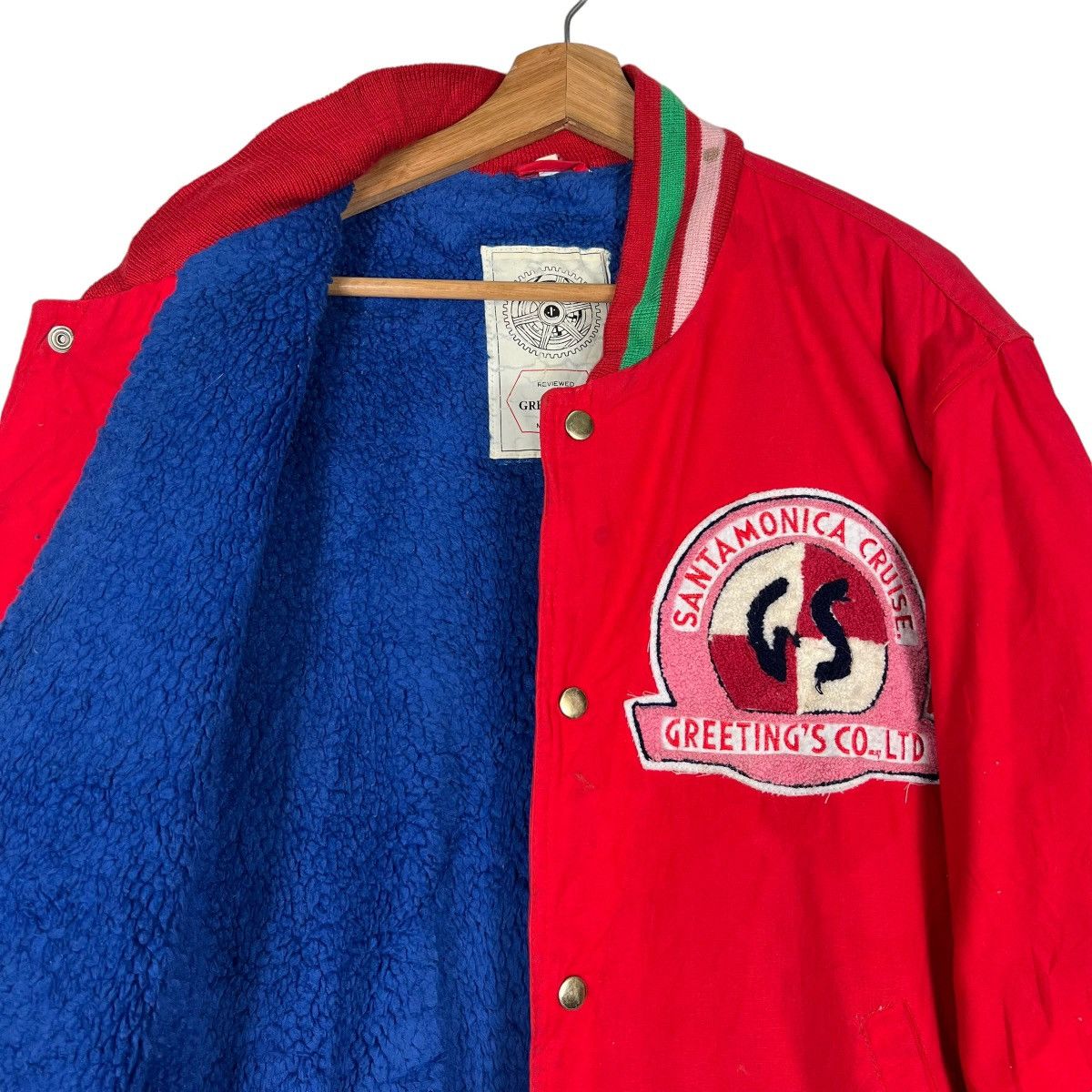 Japanese Brand 🔥 VINTAGE GREETING SANTAMONICA CRUISE BOMBER JACKET Size US M / EU 48-50 / 2 - 10 Thumbnail