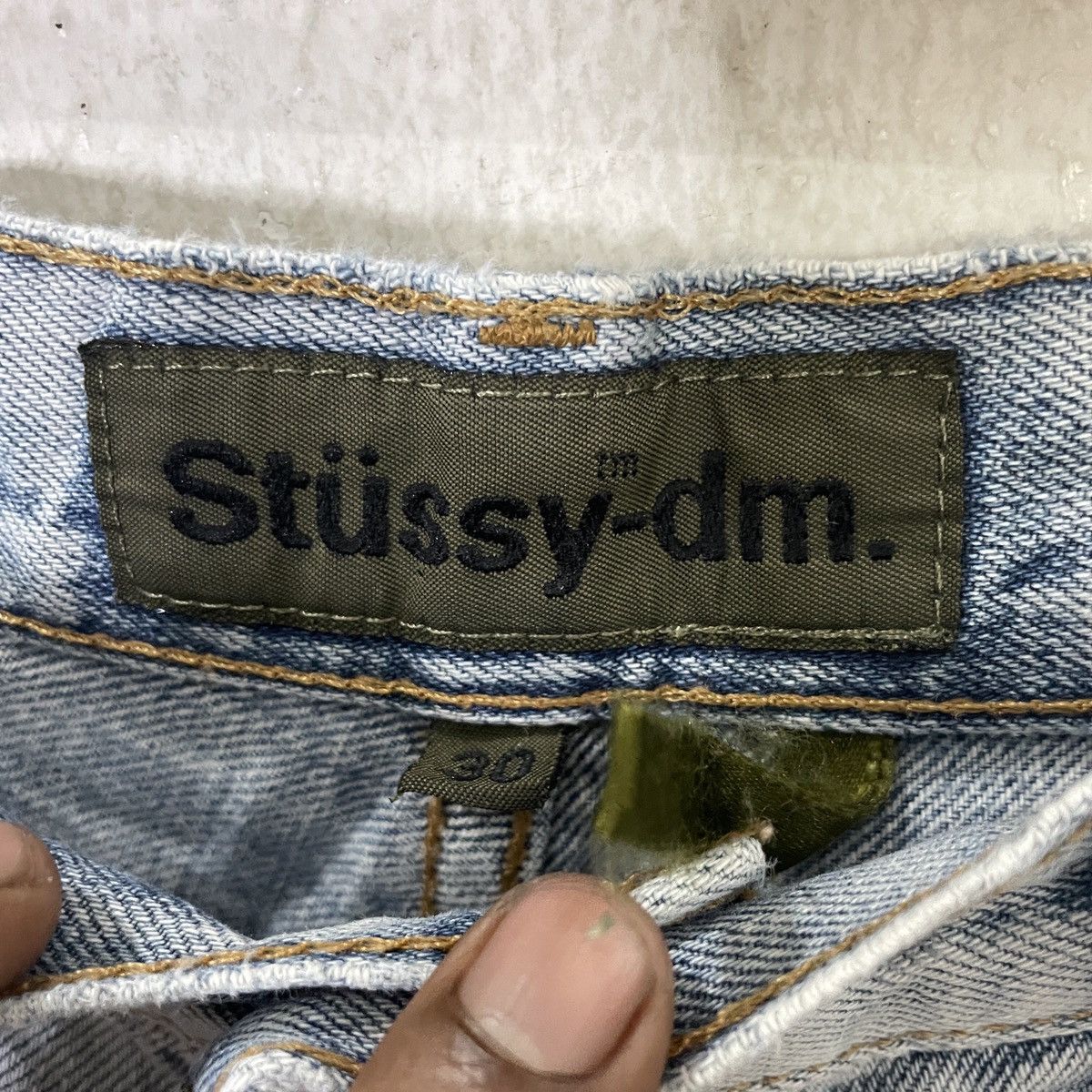 Stussy Vintage Stussy.dm Distressed Denim Size US 30 / EU 46 - 6 Thumbnail