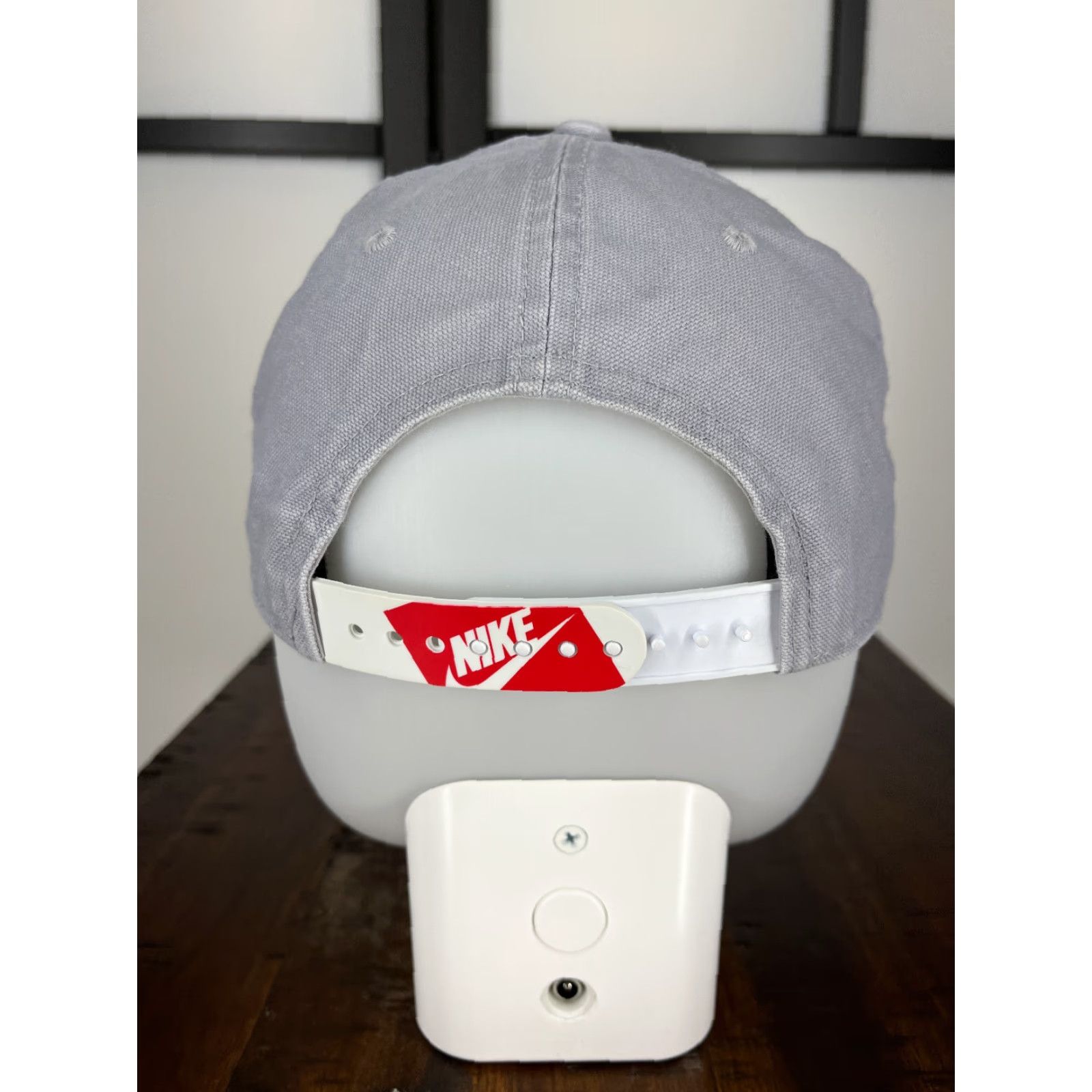 Nike Nike Hat Cap Snap Back Adult One Size Gray Just Do it Cotton Poly Classic99 Size ONE SIZE - 6 Thumbnail