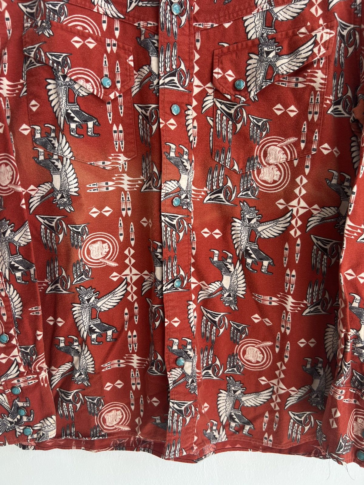 Buzz Rickson's × Indian Motorcycle × Toyo Enterprises Indian Motorcycle Native Ancient Egypt Turquoise Western Jkt Size US L / EU 52-54 / 3 - 11 Thumbnail