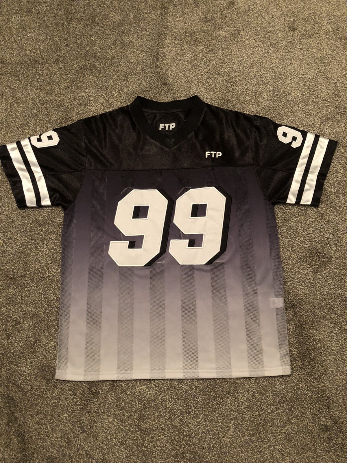 image of Fuck The Population Ftp Fuck You Jersey (Large) in Black, Men's
