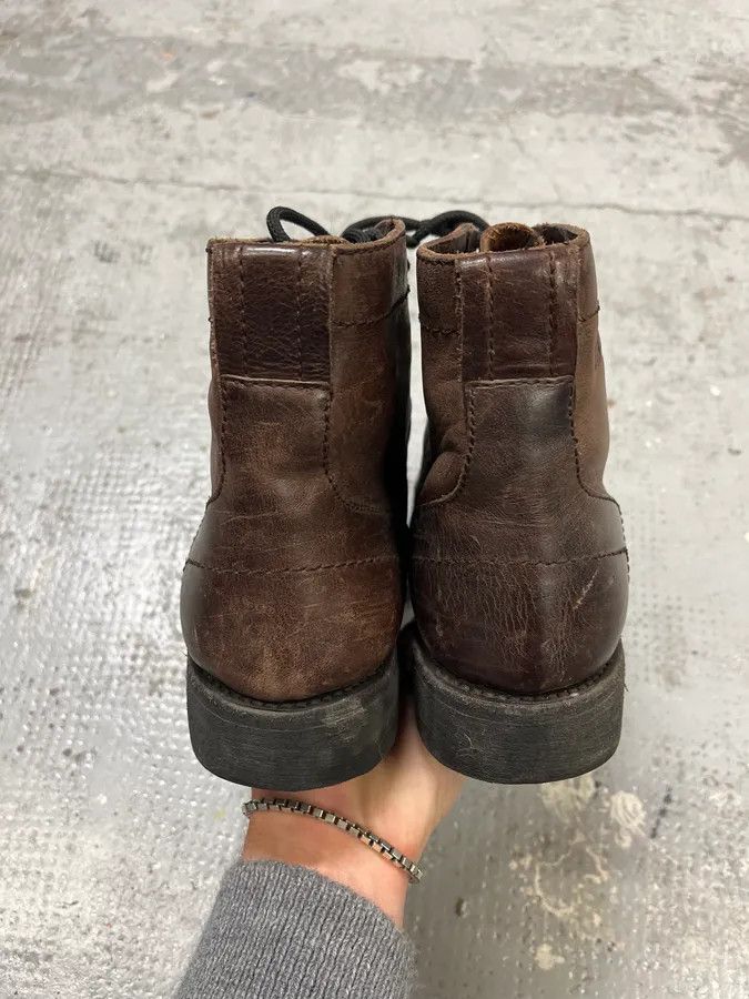 Dirk Bikkembergs 2000s Dirk Bikkembergs Army Brown Leather Boots Size US 7 / EU 40 - 5 Thumbnail