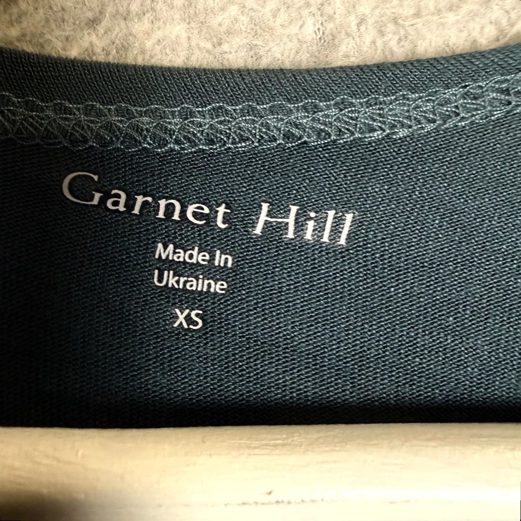 Vintage Garnet Hill Dress Women's XS Blue Viscose 3/4 Sleeve Scoop Neck A Line Knee Length Womens XS Dress Size XS / US 0-2 / IT 36-38 - 2 Thumbnail