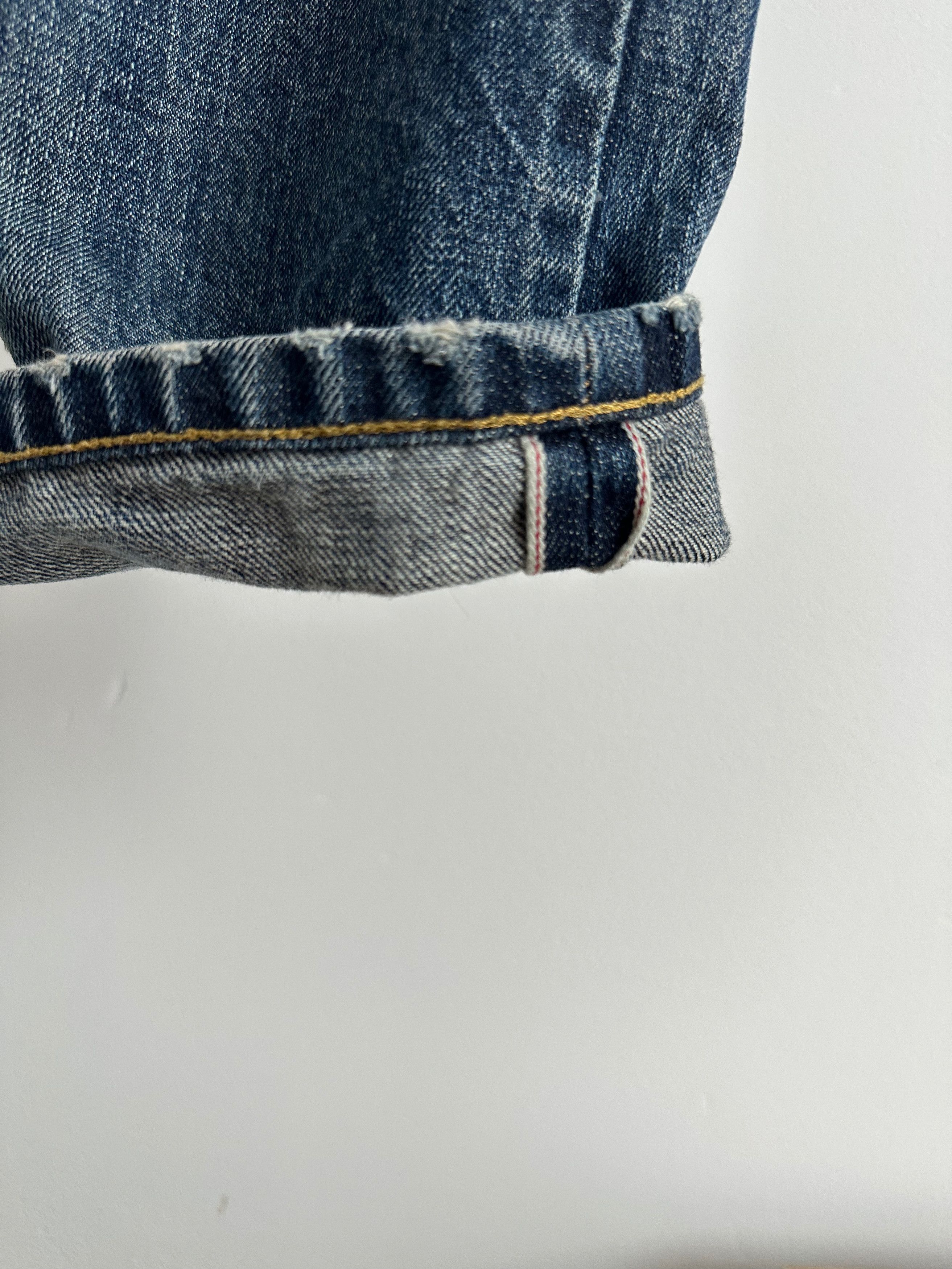 Other TELA GENOVA Selvedge Washed denim pants jeans Size US 35 - 3 Thumbnail