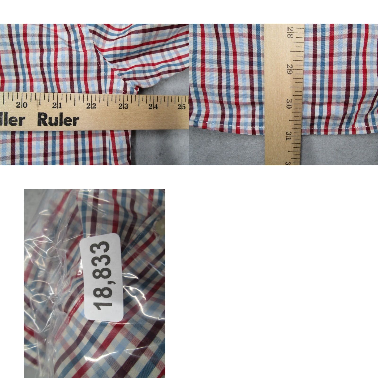Barbour VINTAGE Barbour Shirt Men's Large Casual Long Sleeve Check Cotton Red Blue 2010s Size US L / EU 52-54 / 3 - 8 Thumbnail
