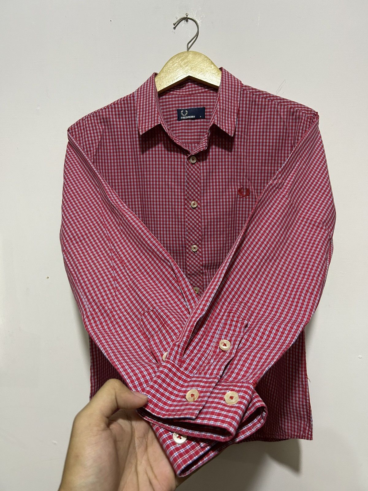 Fred Perry × Japanese Brand × Vintage 💸BINDINGOFFER💸Fred Perry Flannel Long Sleeve Size US M / EU 48-50 / 2 - 3 Thumbnail