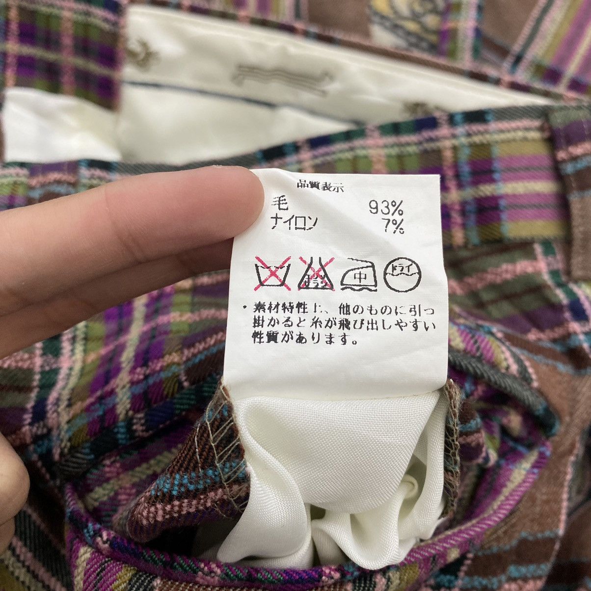 Japanese Brand SIROSET Japanese Brand Check Tartan Brown Straight Cut Size US 32 / EU 48 - 7 Thumbnail
