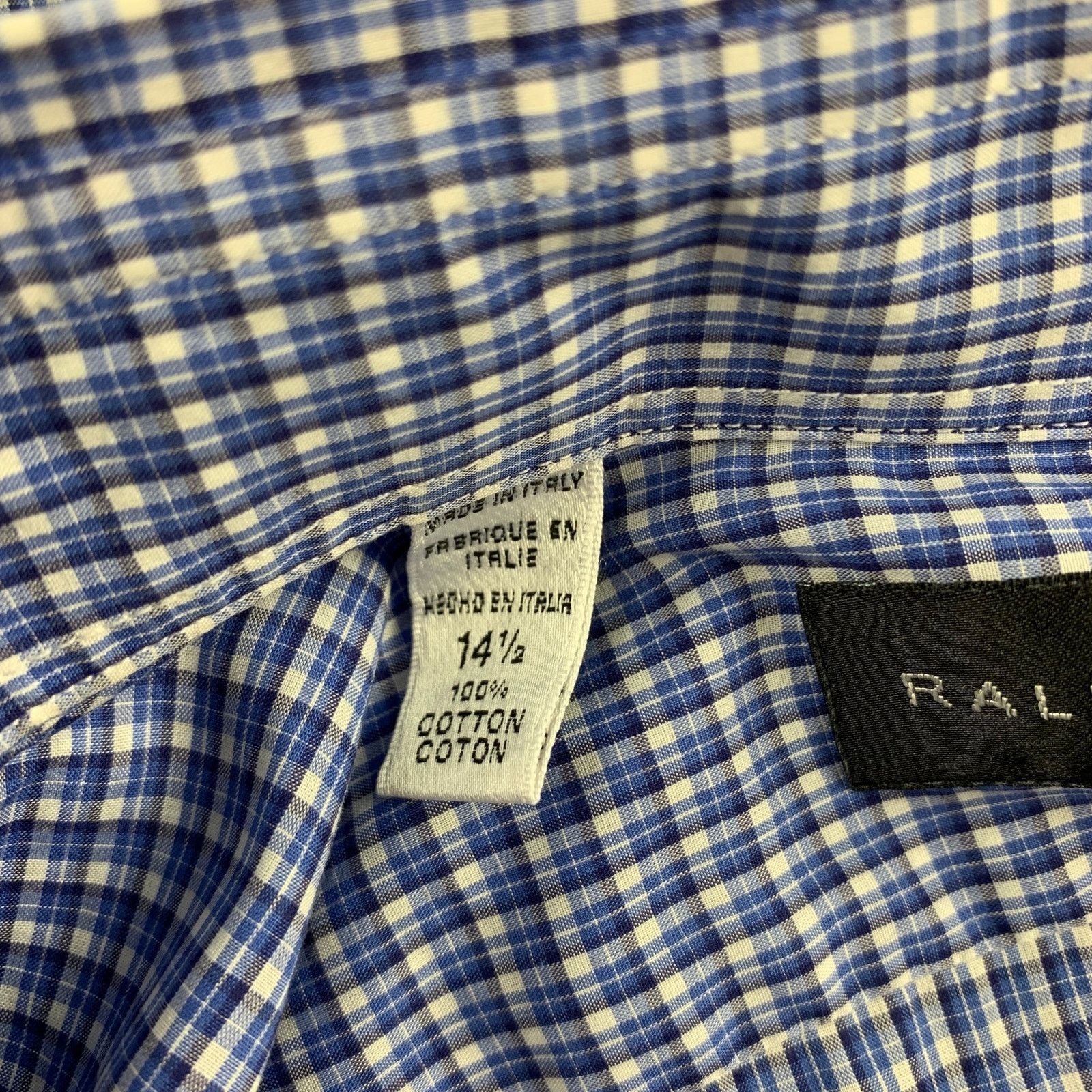 Ralph Lauren RALPH LAUREN Black Label S Blue Plaid Button Down L/S Shirt Size US S / EU 44-46 / 1 - 4 Thumbnail