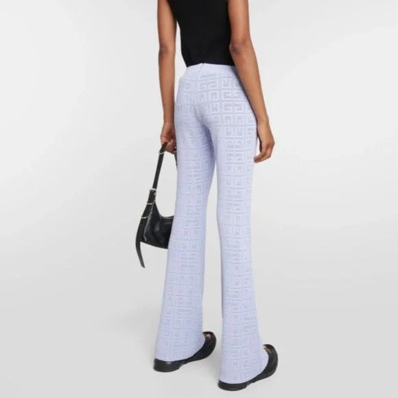 Givenchy Givenchy 4G jacquard flared pants - LAVENDER - NEW WITH TAGS Size 27" / US 4 / IT 40 - 2 Thumbnail