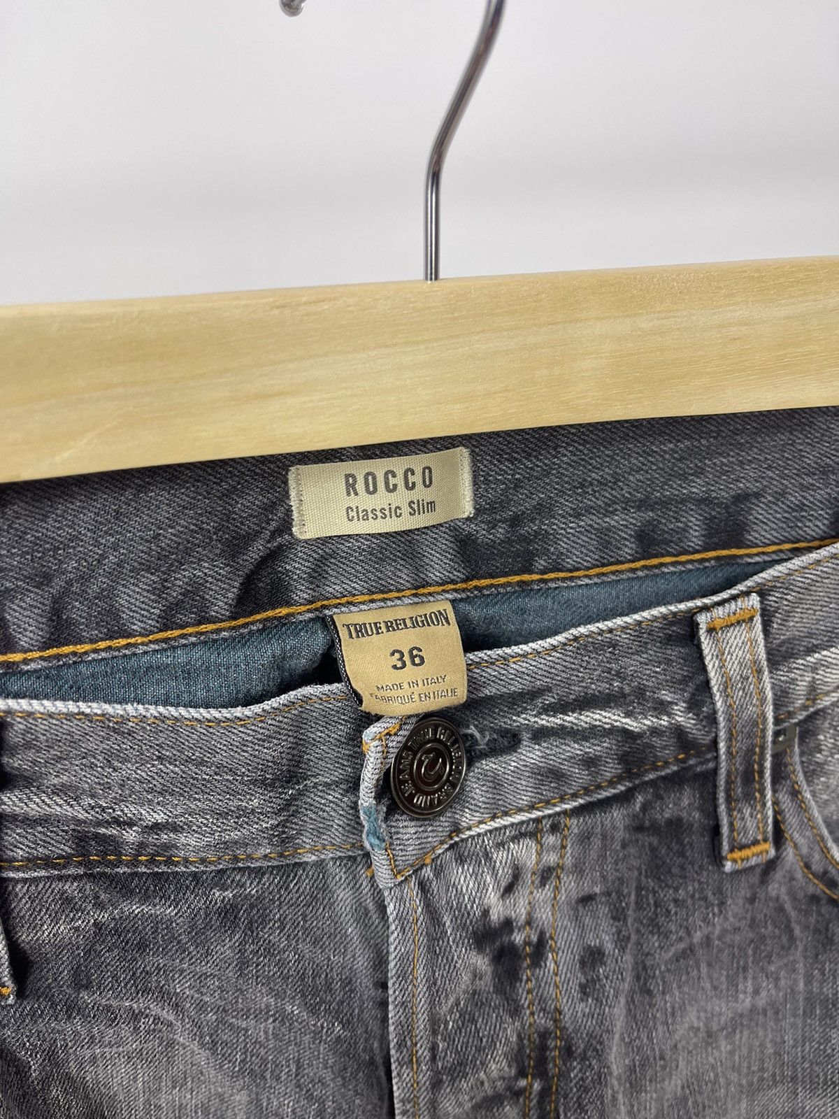 True Religion True Religion Jeans Denim Size 36 Made In Italy Grey Size US 36 / EU 52 - 4 Thumbnail