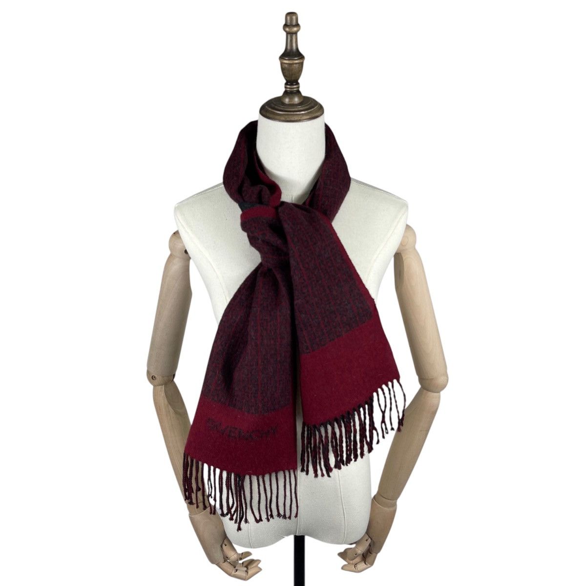 Givenchy × Vintage Vintage Givenchy Japan Cashmere Scarf Muffler Size ONE SIZE - 1 Thumbnail
