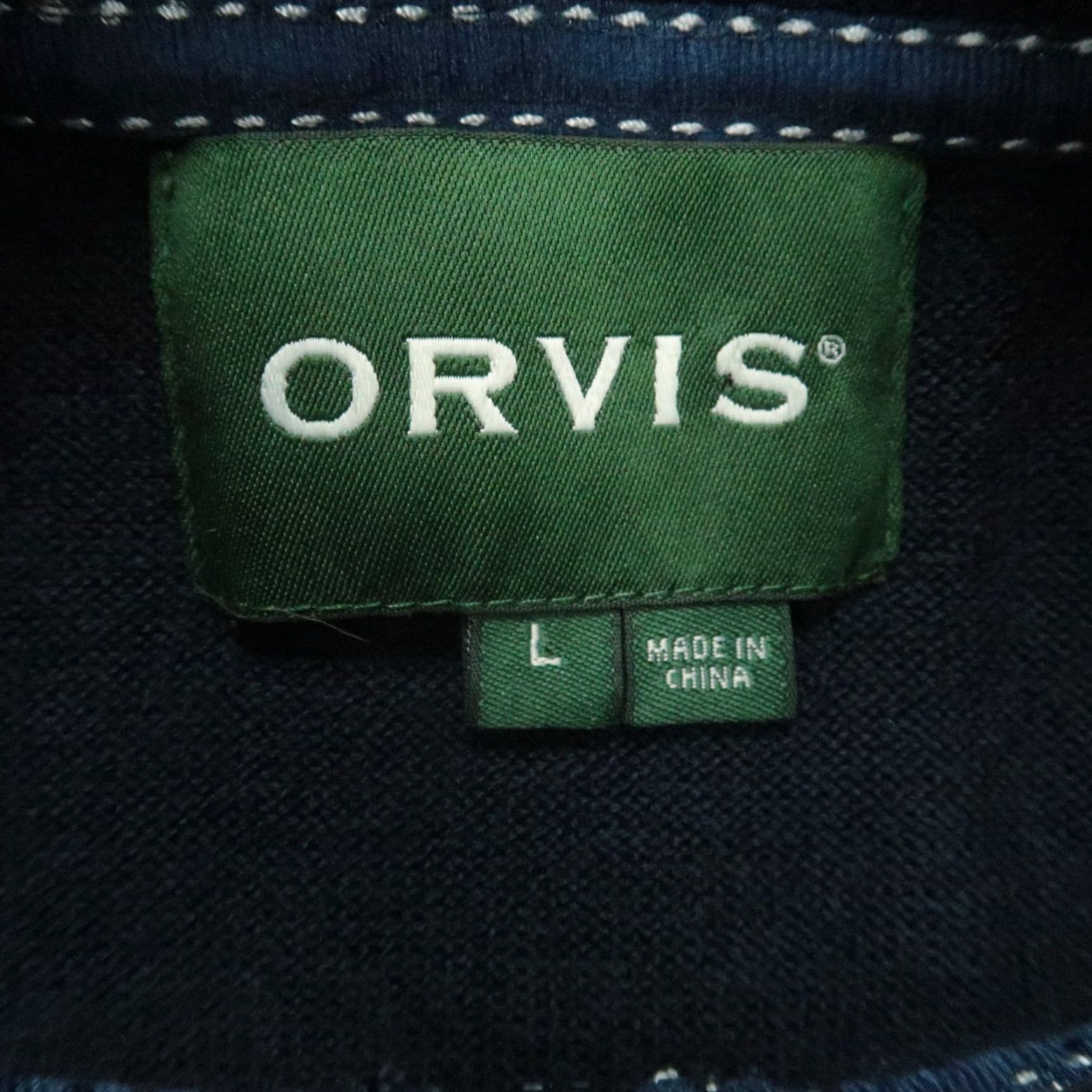 Orvis Orvis Sweater Mens Large Blue Merino Wool Quarter Zip Pullover Jumper Size US L / EU 52-54 / 3 - 3 Thumbnail