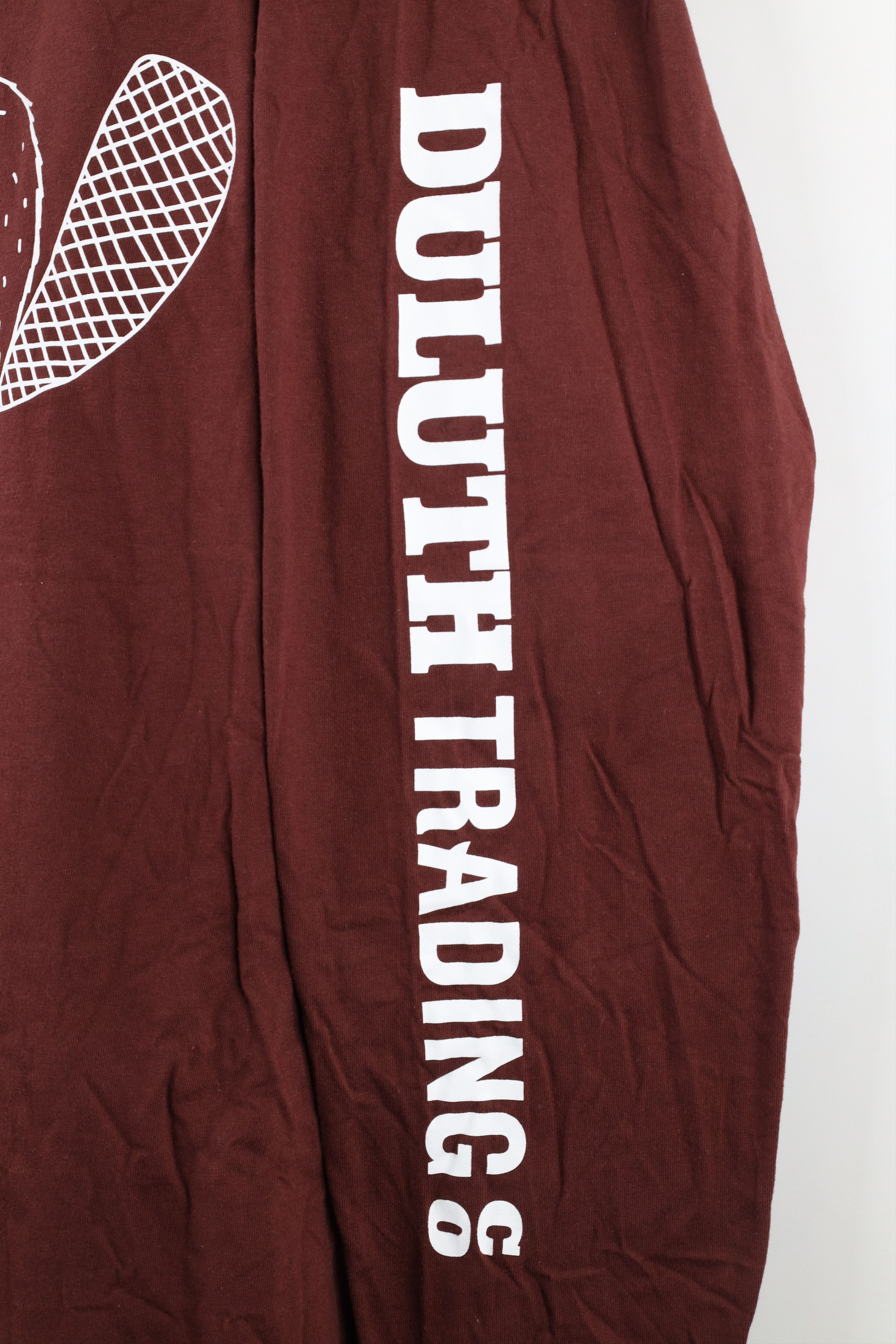 Duluth Trading Company × Vintage Duluth Trading Longtail Beaver Long Sleeve T-Shirt Burgundy Size US XL / EU 56 / 4 - 4 Thumbnail