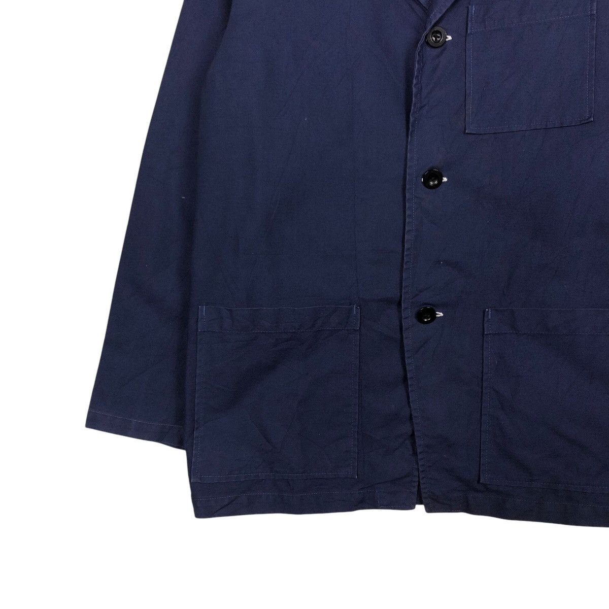 Issey Miyake 📌Vintage Chore Work Blue Jacket Trip Japan Fabric Size US M / EU 48-50 / 2 - 5 Thumbnail