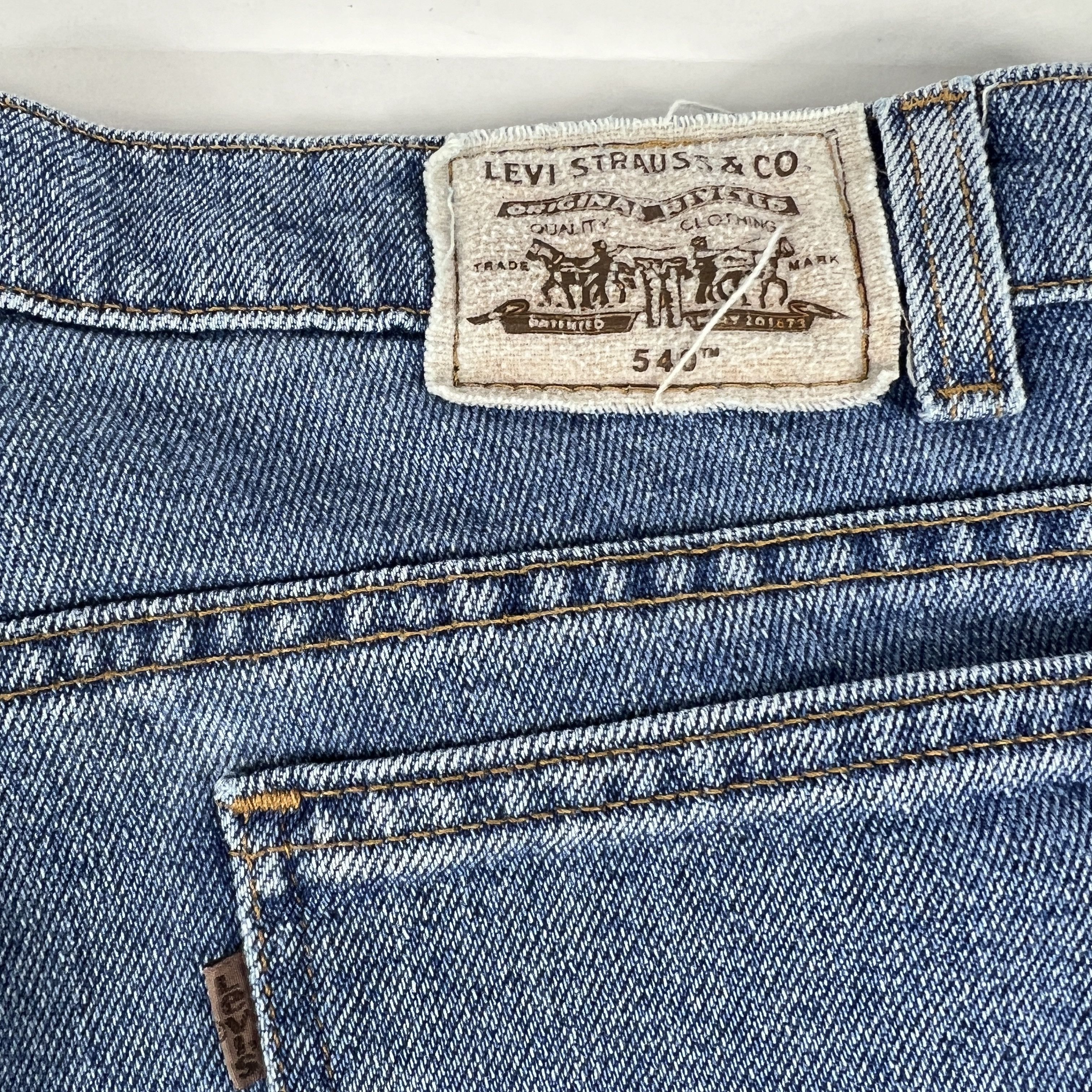 Vintage VTG 90s Levi's Jeans 540 Flex Relaxed Straight Blue Denim Size US 36 / EU 52 - 12 Thumbnail