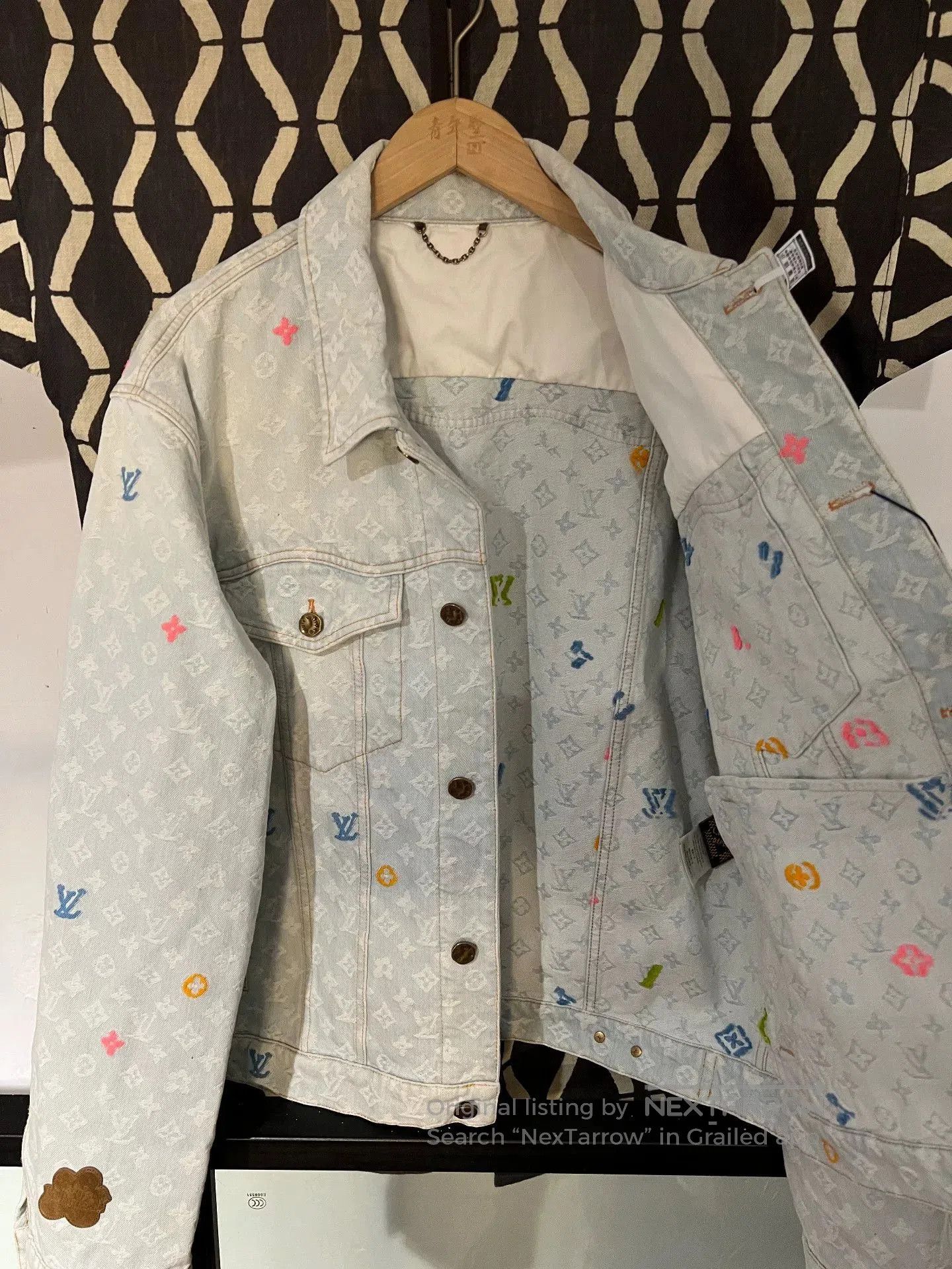 Louis Vuitton louis vuitton x tyler logo embroidered denim jacket. Size US XXL / EU 58 / 5 - 2 Thumbnail