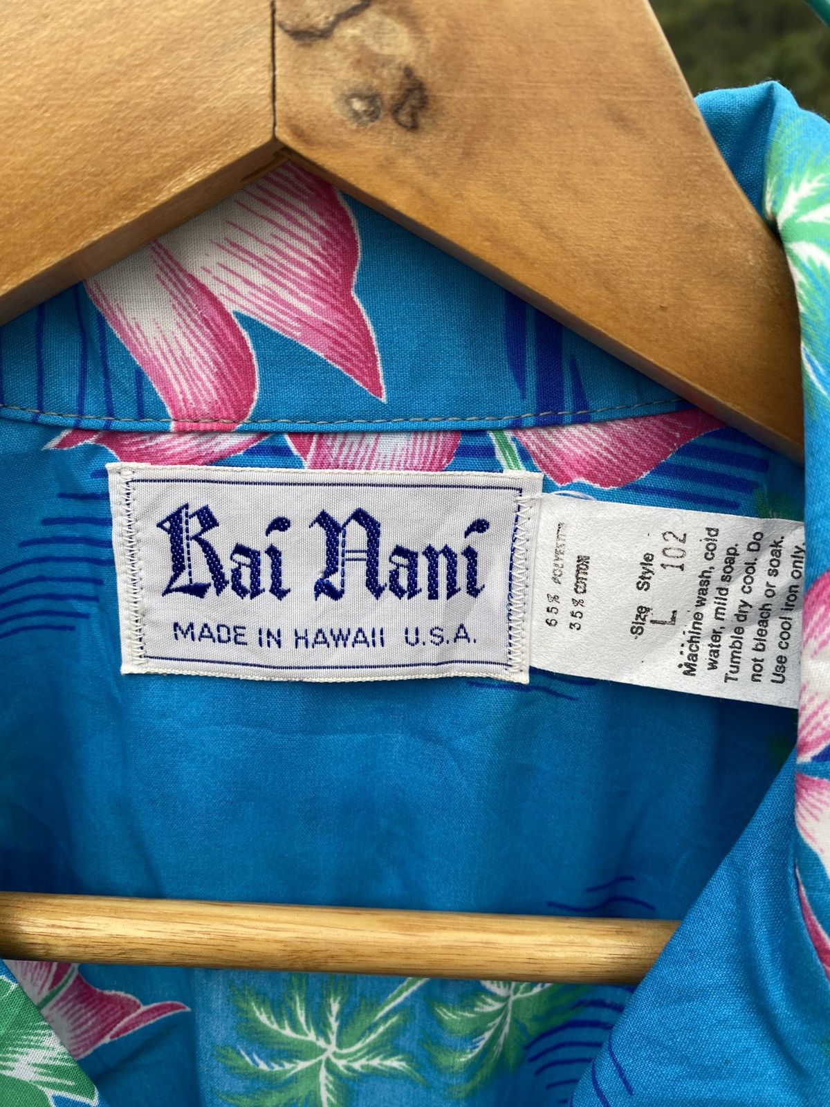 Vintage Vintage 80’an Rai Nani hawaiian shirts Size US L / EU 52-54 / 3 - 7 Thumbnail