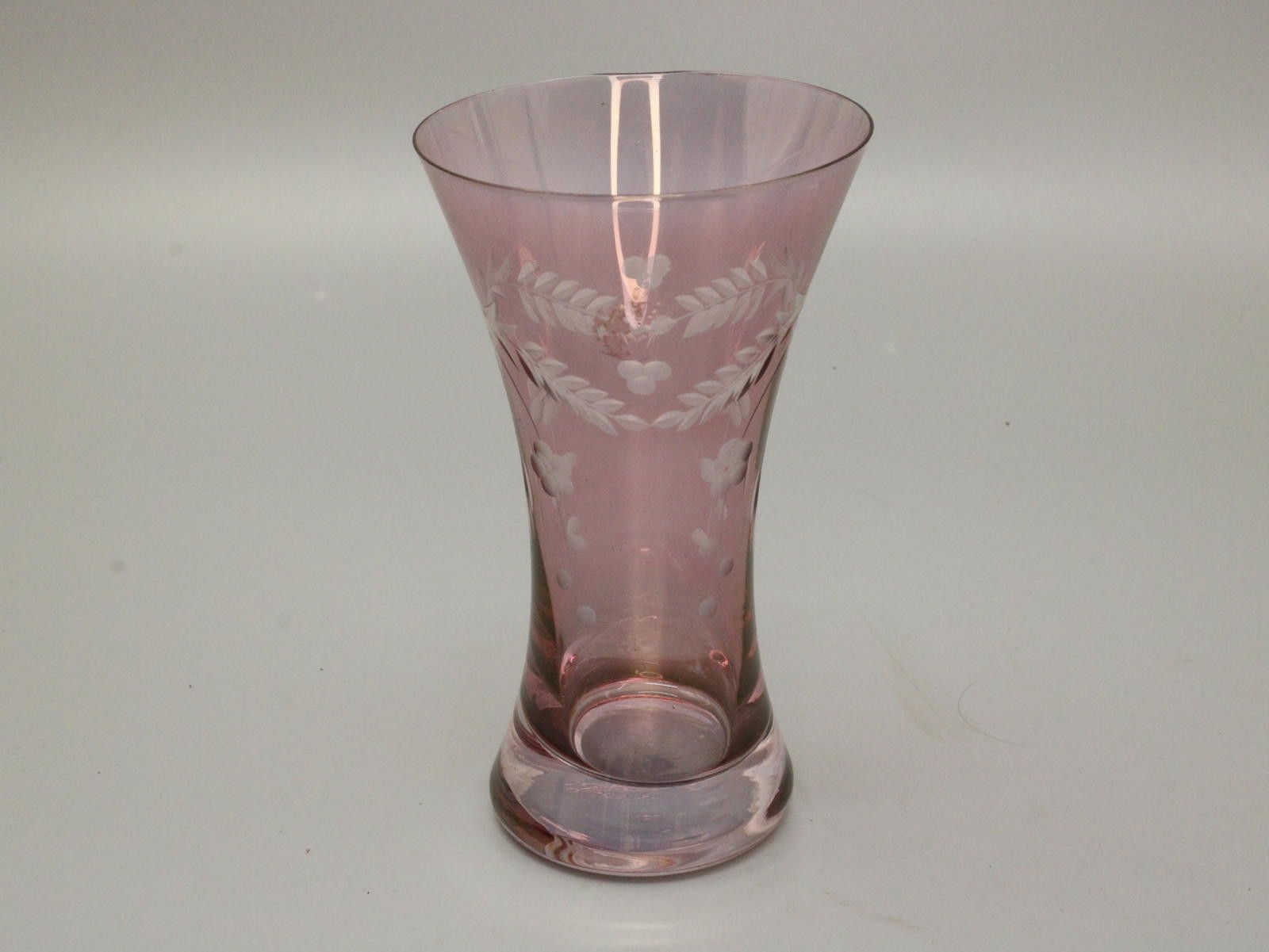 Other Bohemia Crystal Decorative Pink Etched Glass Vase Size ONE SIZE - 5 Thumbnail