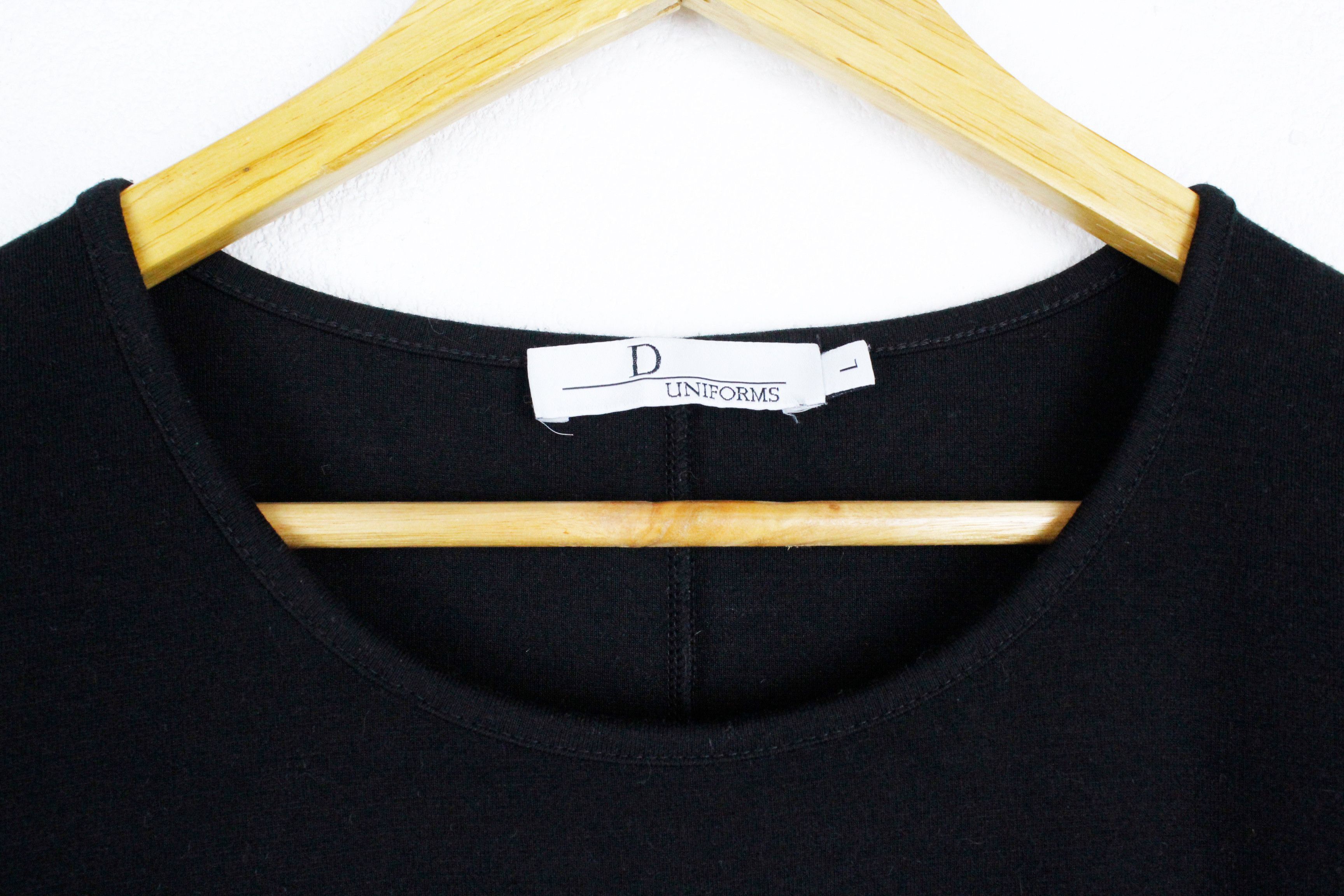 Christian Dior Monsieur × Dior Wmns Dior Uniforms Logo Black Flared Blouse Top Size L / US 10 / IT 46 - 3 Thumbnail