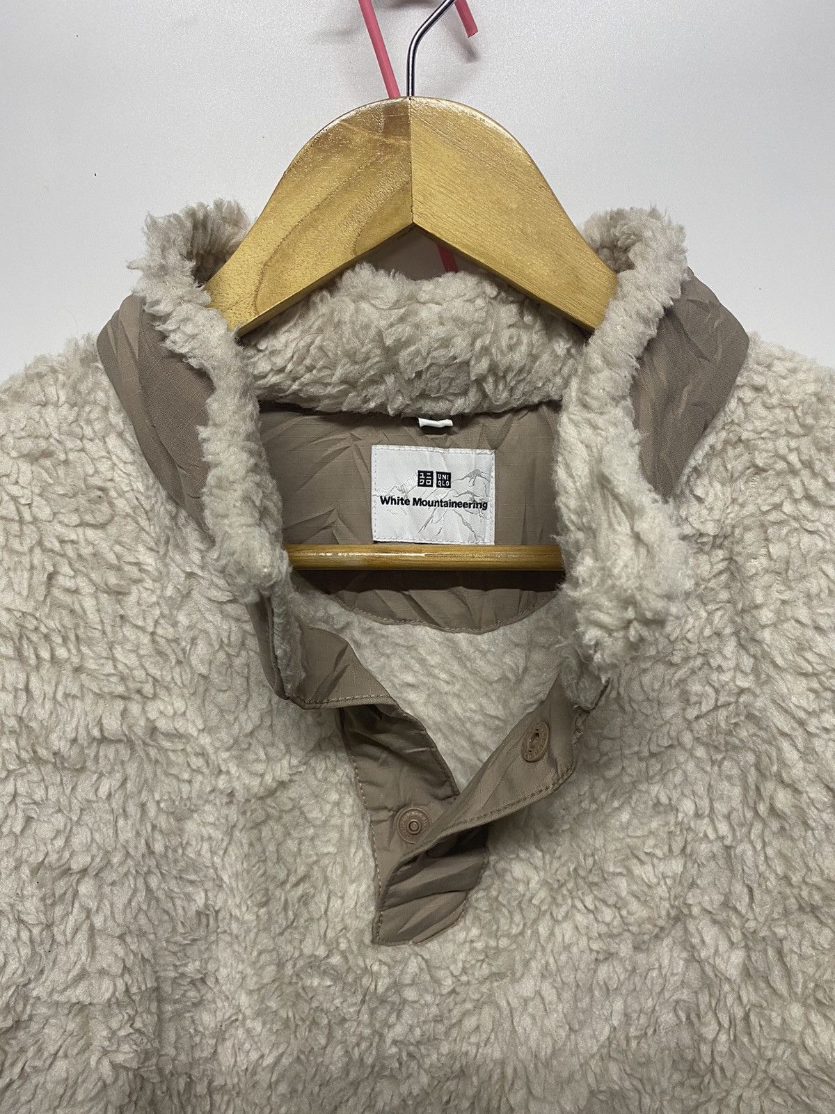 Uniqlo × White Mountaineering Uniqlo x White Mountaineering Sherpa Half Button Jacket Size US L / EU 52-54 / 3 - 8 Thumbnail