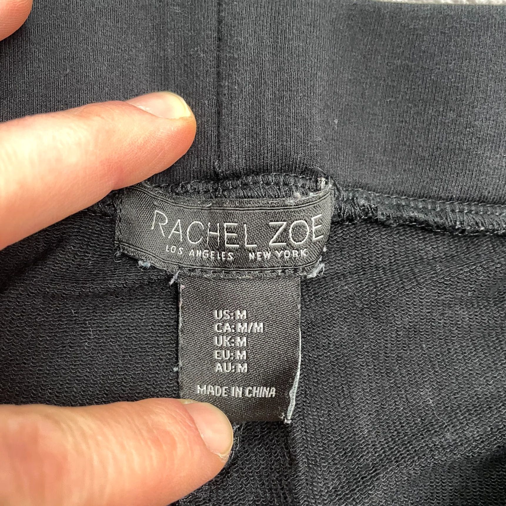 Rachel Zoe Rachel Zoe Casual Compression Leggings Women Medium Black Mid Rise Stretch 28x28 Size 32" / US 10 / IT 46 - 4 Thumbnail
