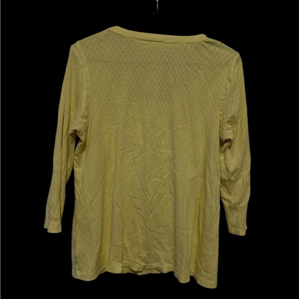 DKNY DKNY Jeans Women's Pale Yellow Blouse Size M Size M / US 6-8 / IT 42-44 - 2 Thumbnail