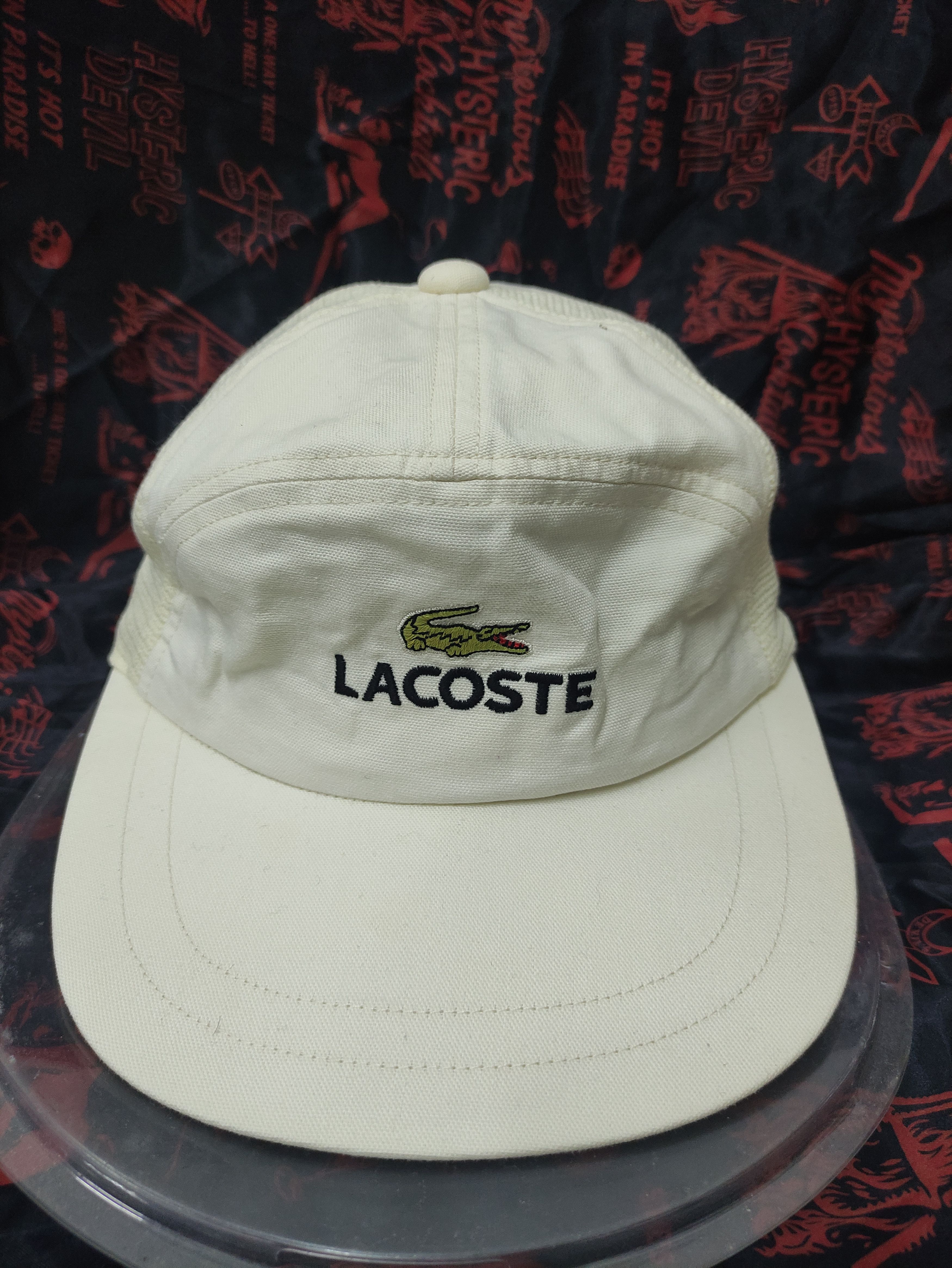 Lacoste × Vintage LACOSTE HALF MESH VINTAGE CAP Size ONE SIZE - 8 Thumbnail