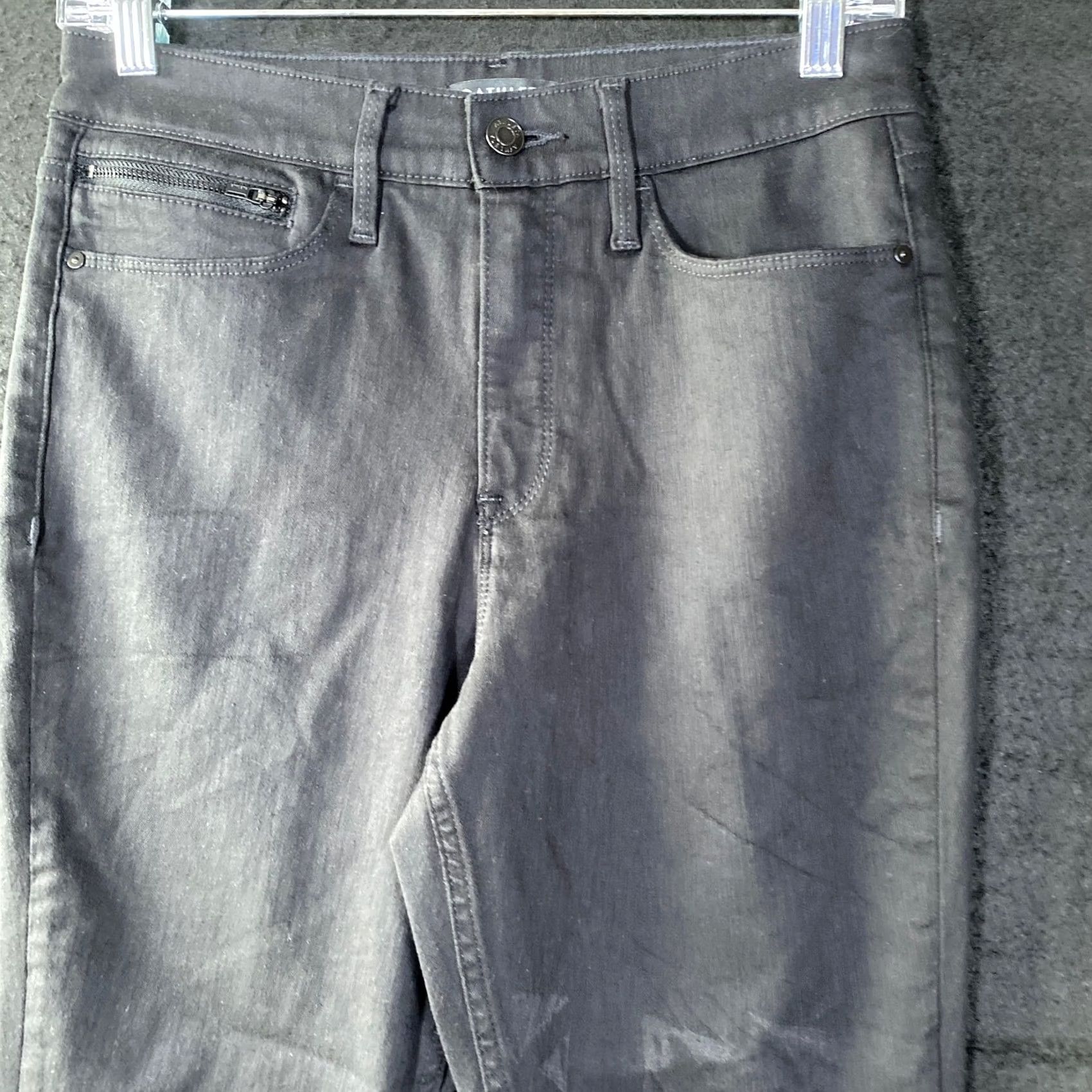 Athleta Athleta Womens Jeans Black Ultra Skinny High Rise Cotton Blend Stretch 6 Slim Denim Pants Size 28" / US 6 / IT 42 - 2 Thumbnail
