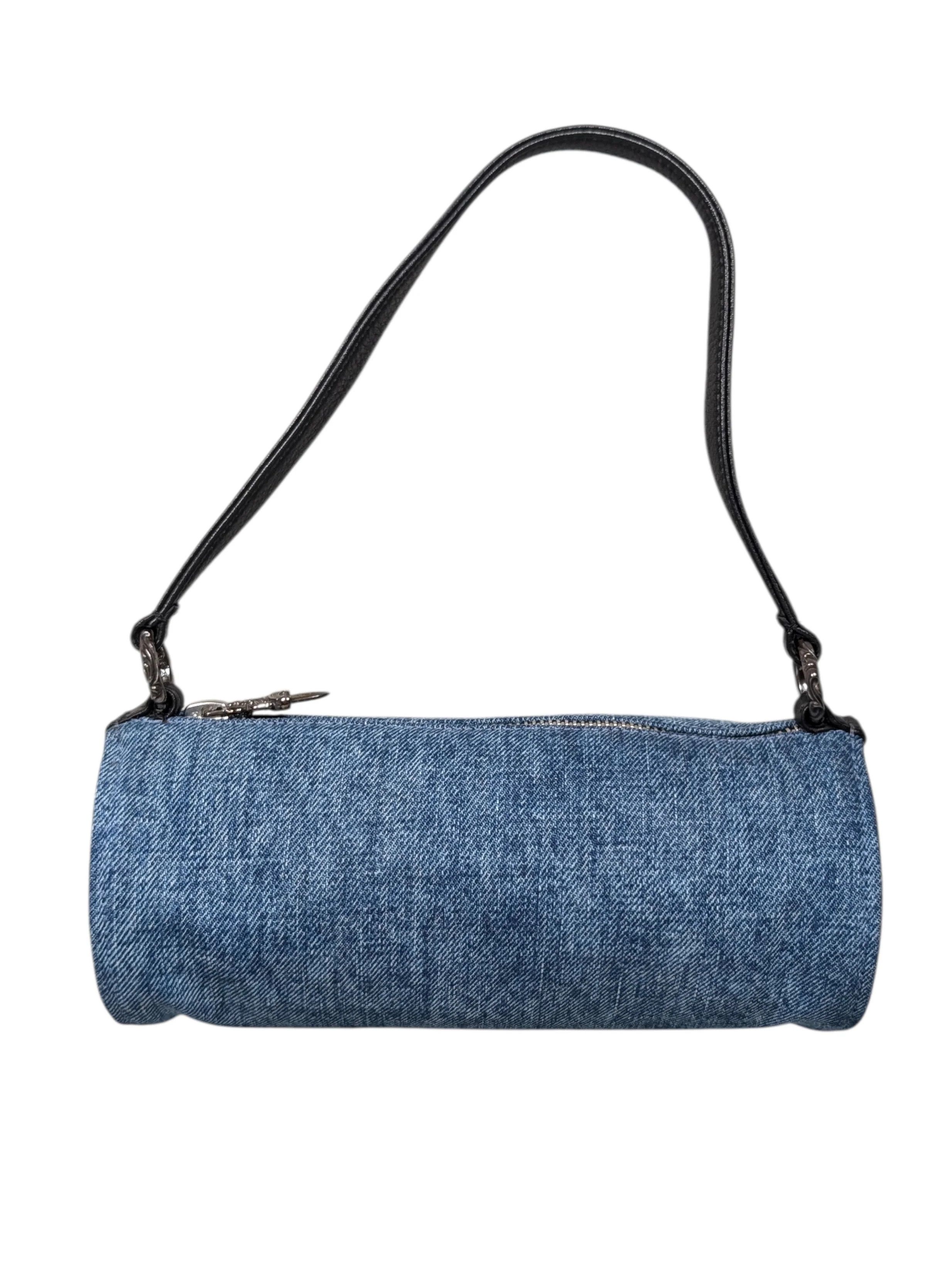 Chrome Hearts St. Barths Denim Grinds Cemetery Cross Tube Bag Size ONE SIZE - 3 Thumbnail