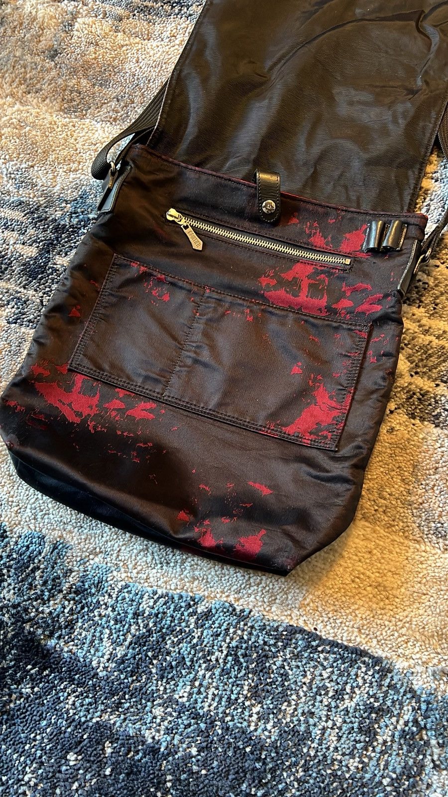 Jean Paul Gaultier Jean Paul Gaultier AW98 Plague Blood Drip Messenger Bag Size ONE SIZE - 3 Thumbnail