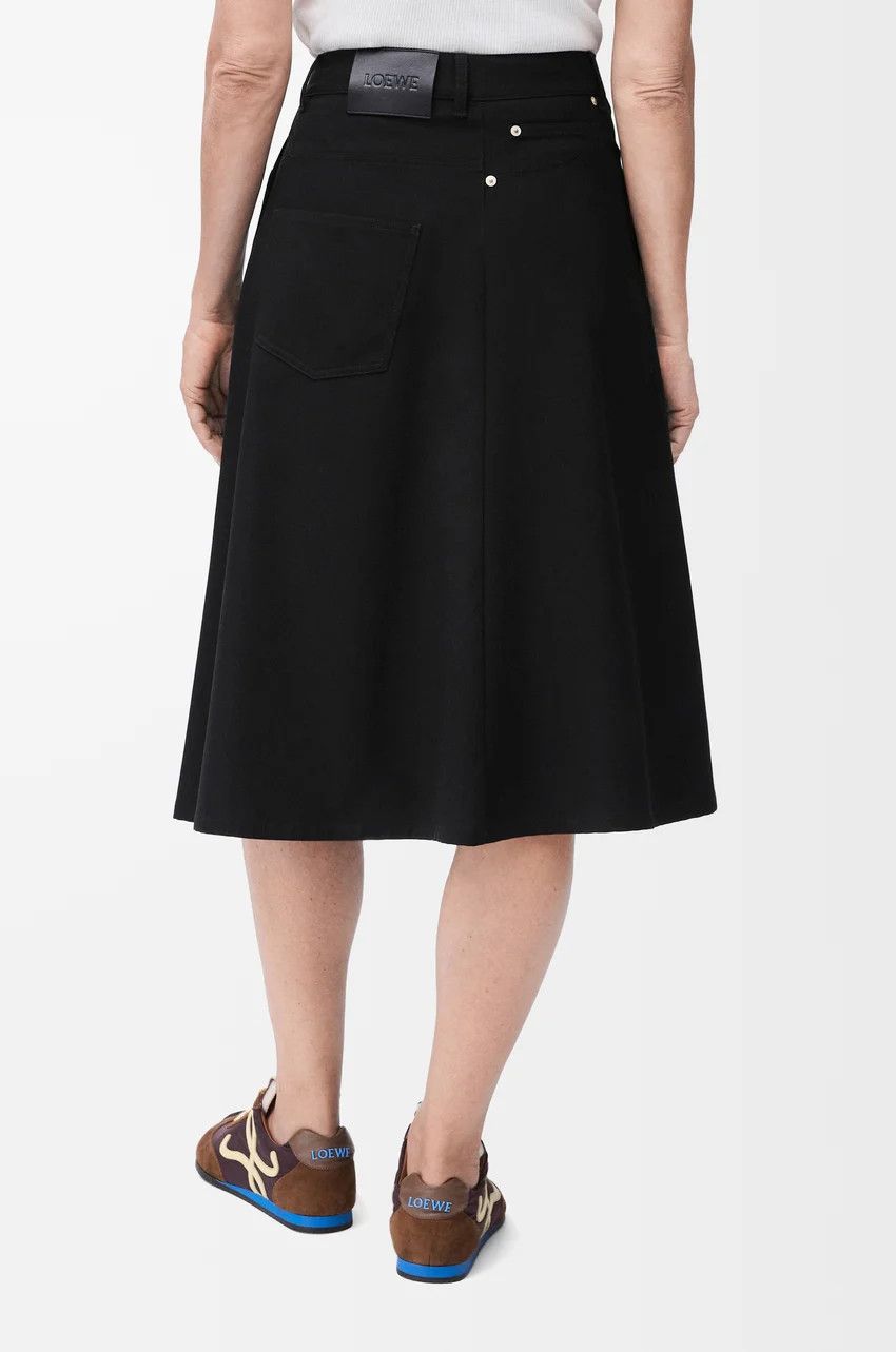 Loewe o1loc1c0525 Deconstructed Skirt in Black Size 25" / US 0 / IT 36 - 4 Thumbnail