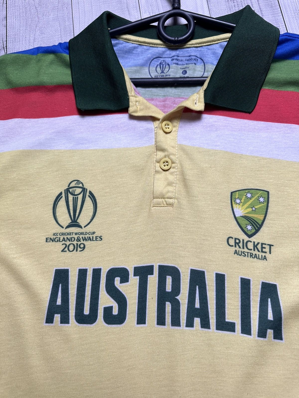 Vintage Vintage Cricket Australia 2019 Jersey size L/XL Size US L / EU 52-54 / 3 - 3 Thumbnail