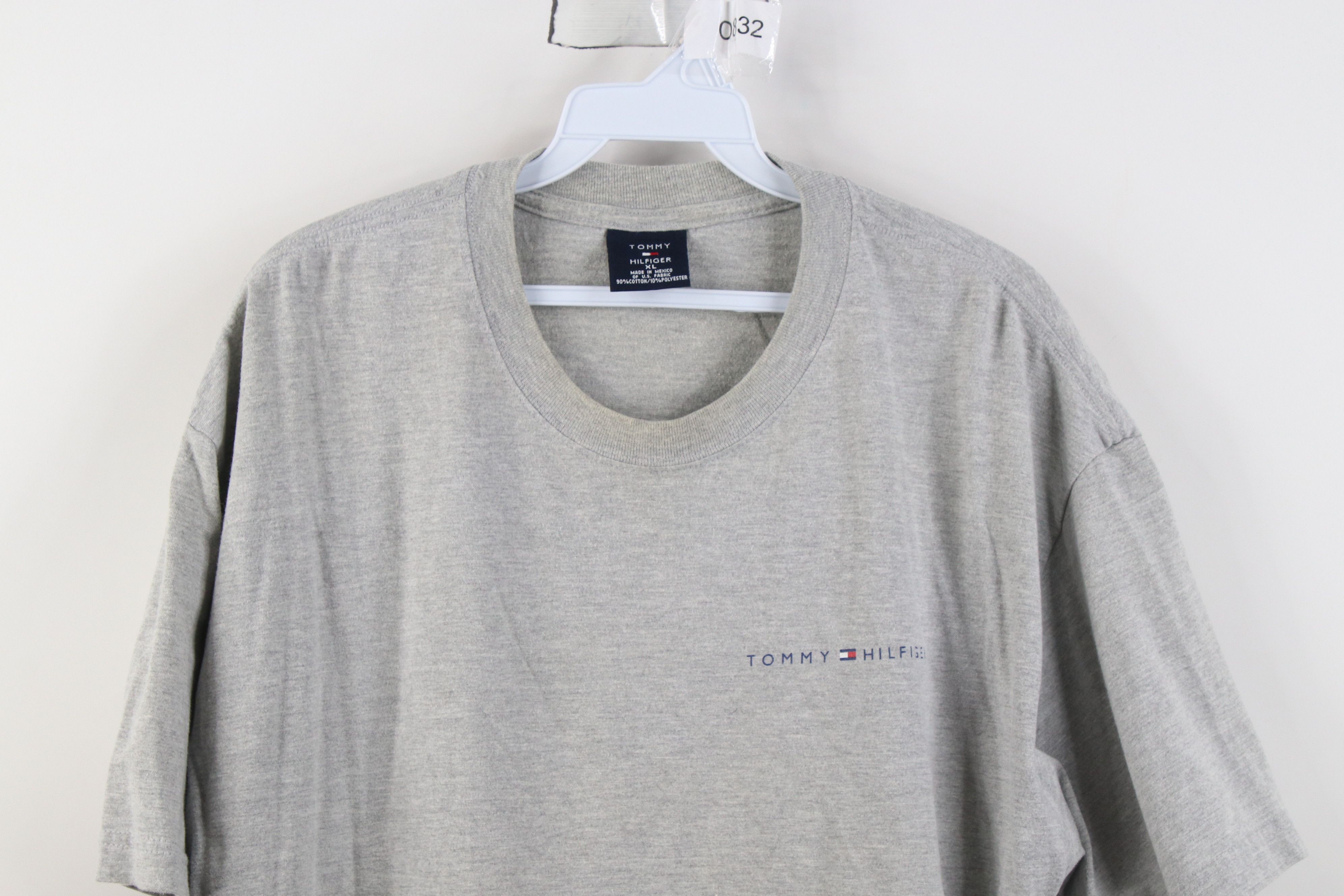 Tommy Hilfiger Vintage 90s Y2K Tommy Hilfiger Spell T-Shirt Heather Gray Size US XL / EU 56 / 4 - 2 Thumbnail