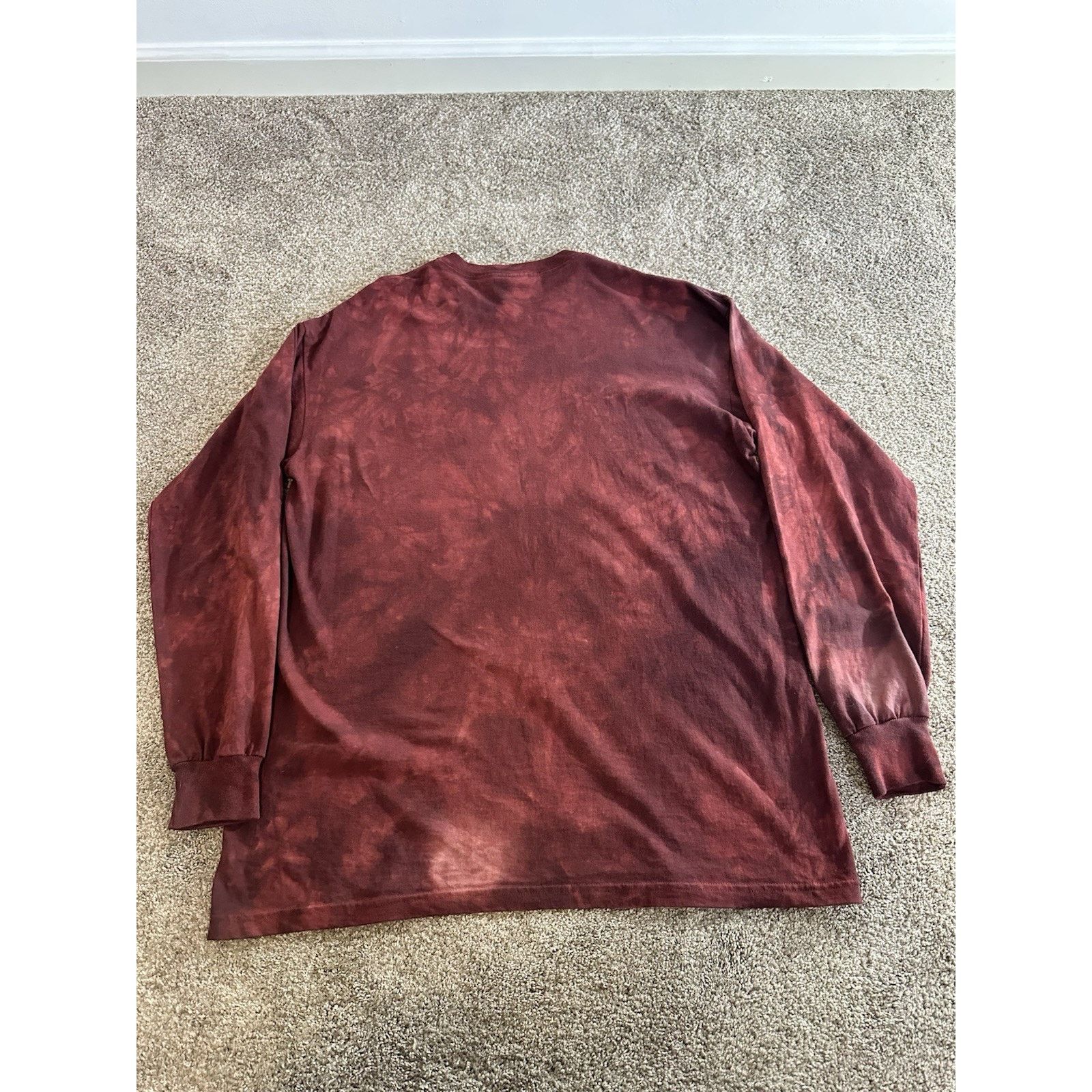 The Mountain Vtg 90s The Mountain Wolf Animal Nature Retro Red Tie-Dye L Size US L / EU 52-54 / 3 - 8 Thumbnail