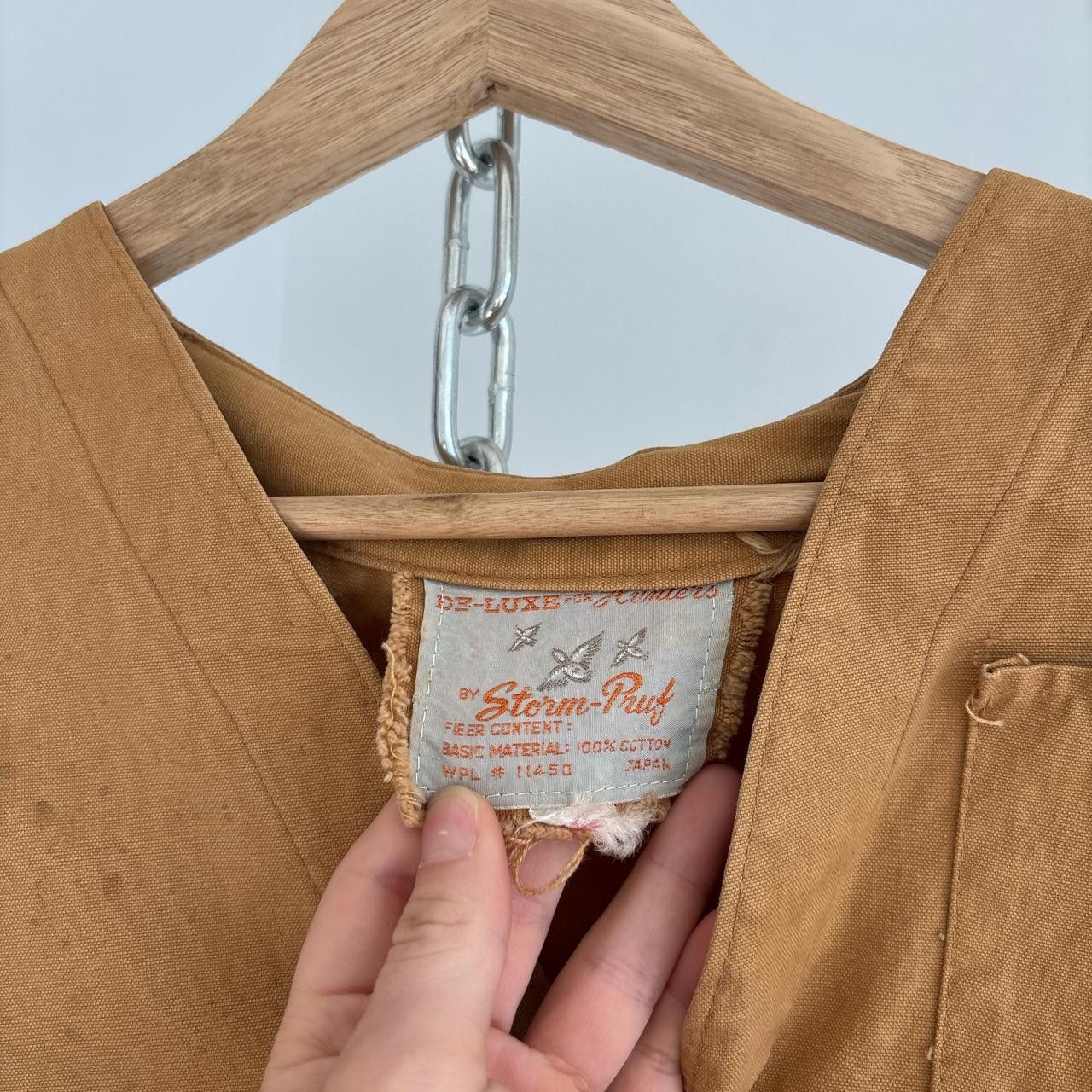 Other 50s True Vintage Storm Pruf Canvas Vest Hunting Size S/M Size US S / EU 44-46 / 1 - 2 Thumbnail