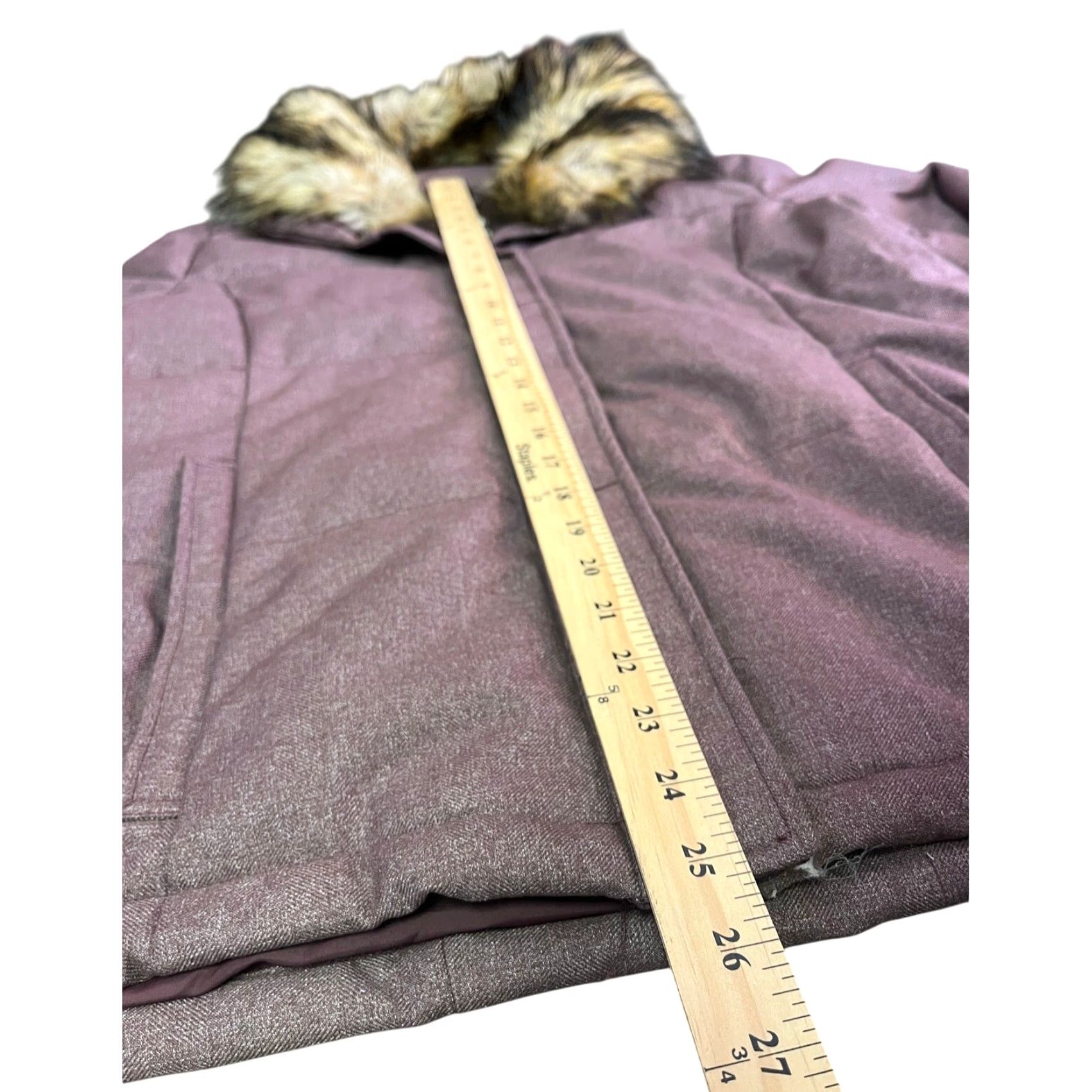 Prana Prana Jasmine Jacket Womens XL Purple Down Faux Fur Collar Winter Full Zip Size XL / US 12-14 / IT 48-50 - 5 Thumbnail