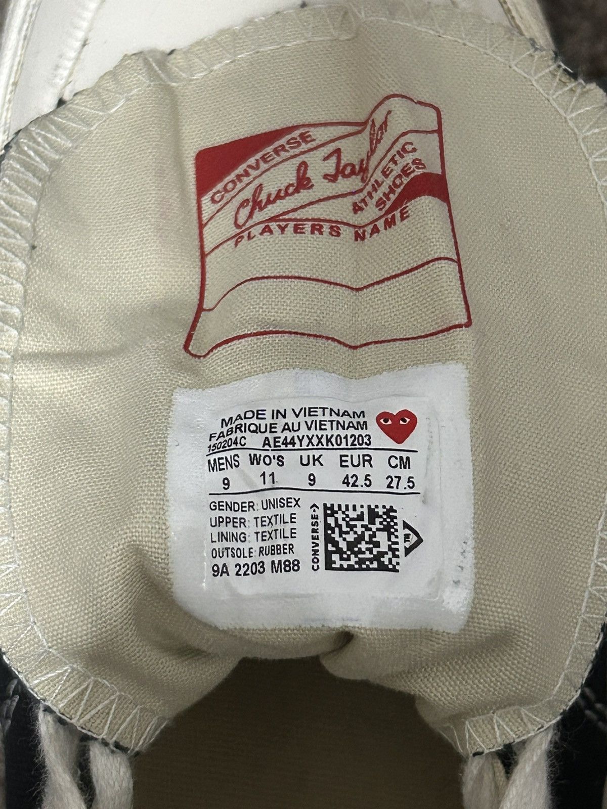 CDG by Comme des Garcons × Converse CDG Converse Size US 9 / EU 42 - 1 Thumbnail