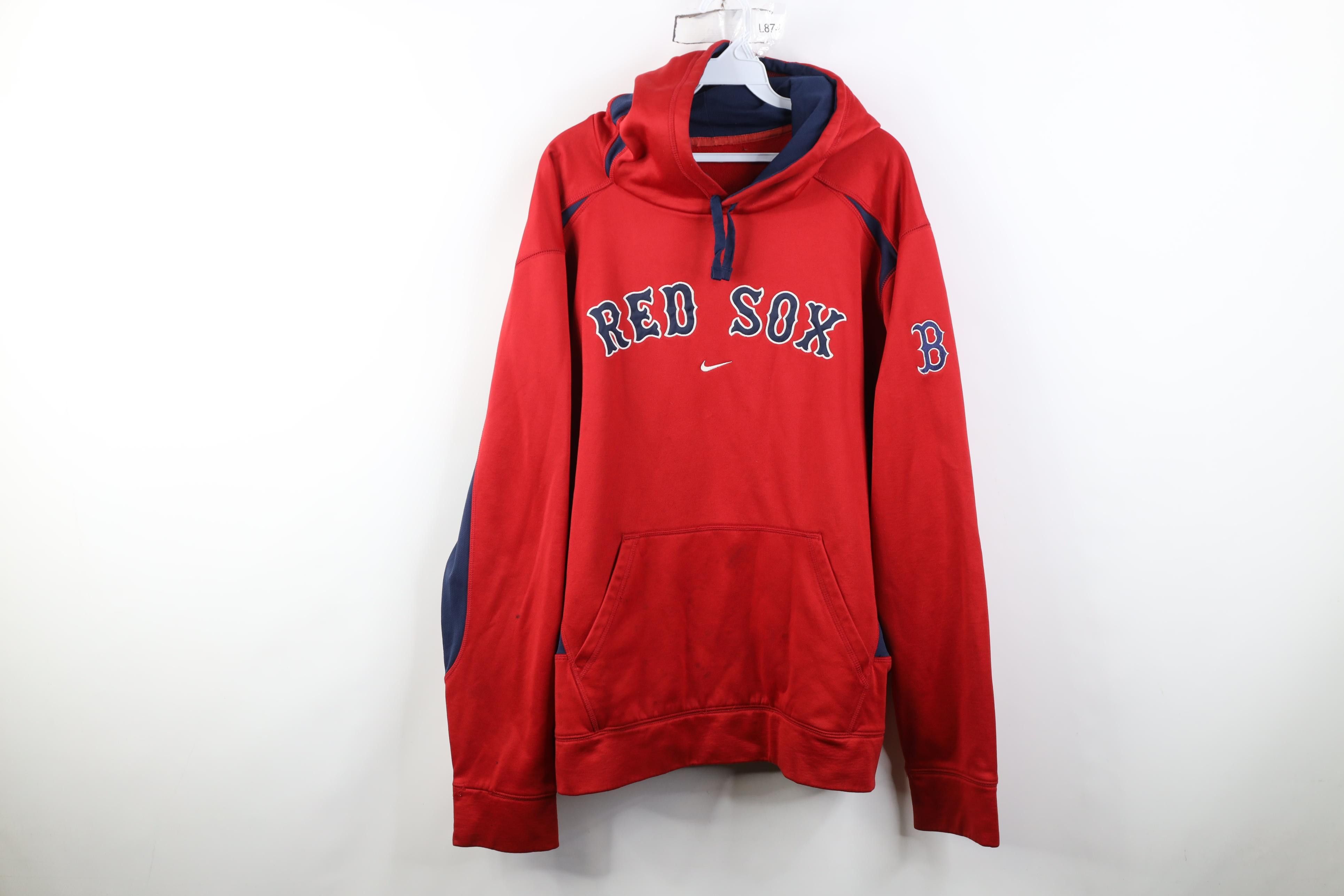 Nike Nike Scott Center Swoosh Boston Red Sox Baseball Hoodie Size US XL / EU 56 / 4 - 1 Thumbnail