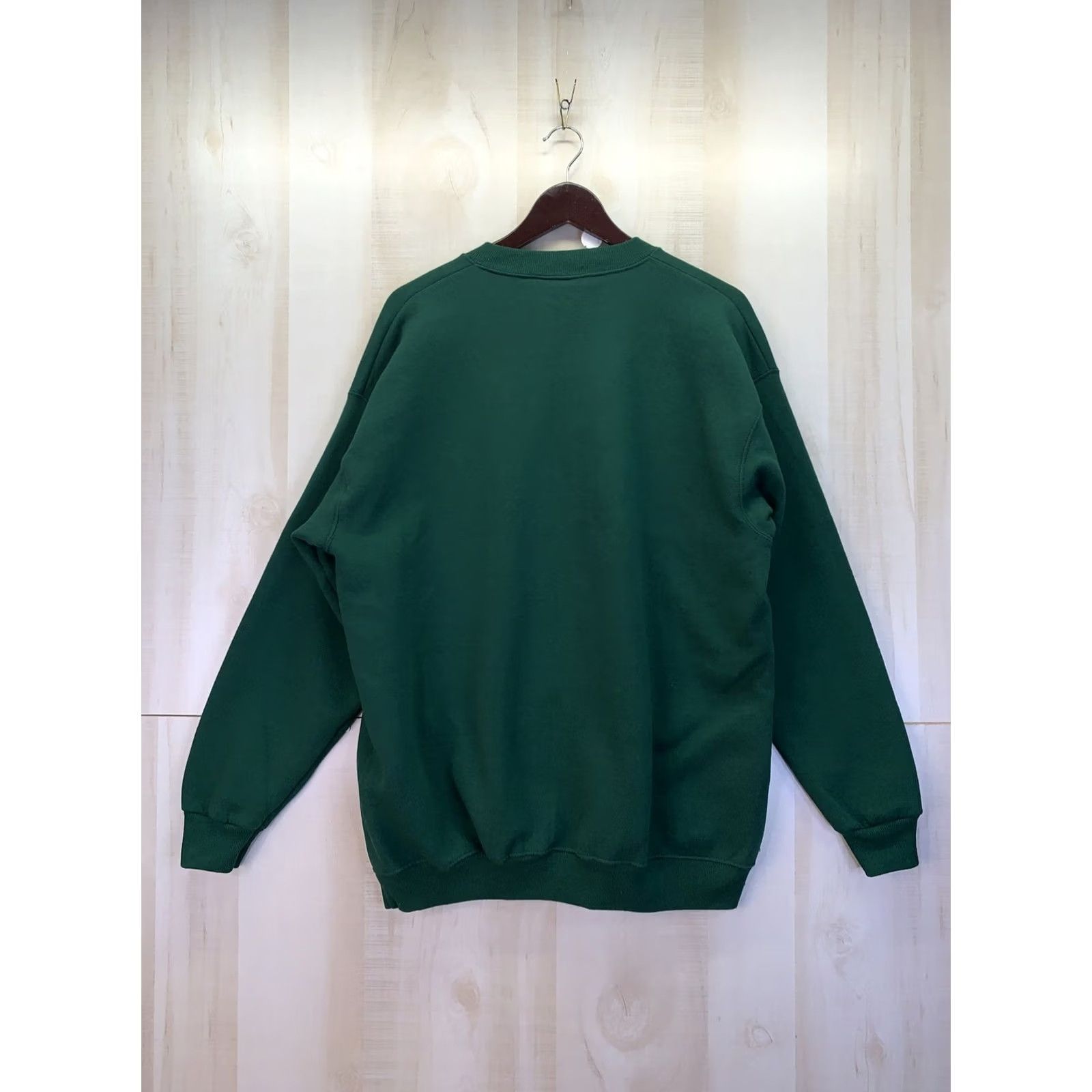 Lee VINTAGE Lee Heavyweight Fall Fan Inlay Womens Green Sweatshirt XL USA Made-8621 Size XL / US 12-14 / IT 48-50 - 7 Thumbnail