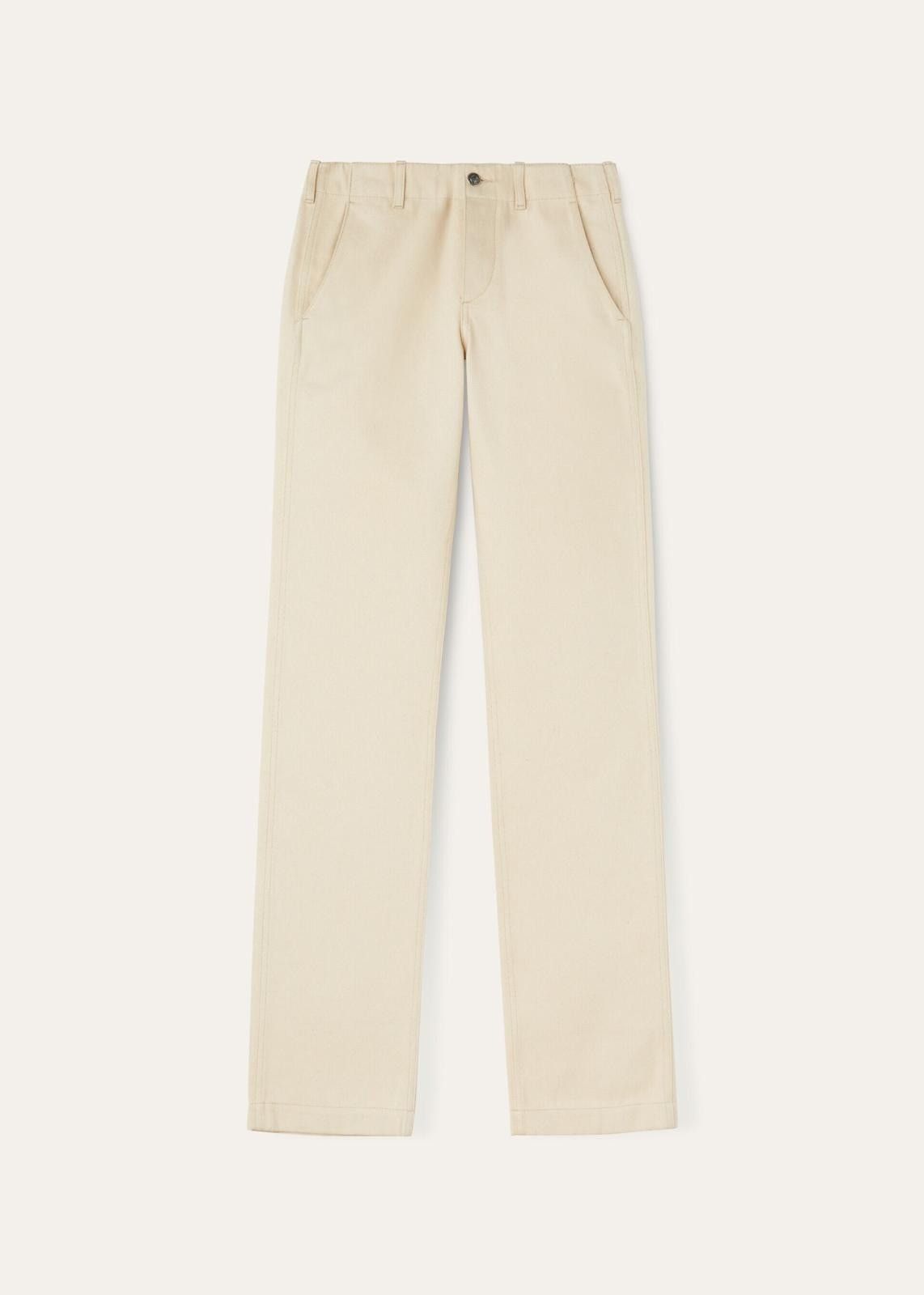 Loro Piana o1srvl11e1125 FAO5679 Jorge Trousers in Light Beige Size 28" / US 6 / IT 42 - 1 Thumbnail