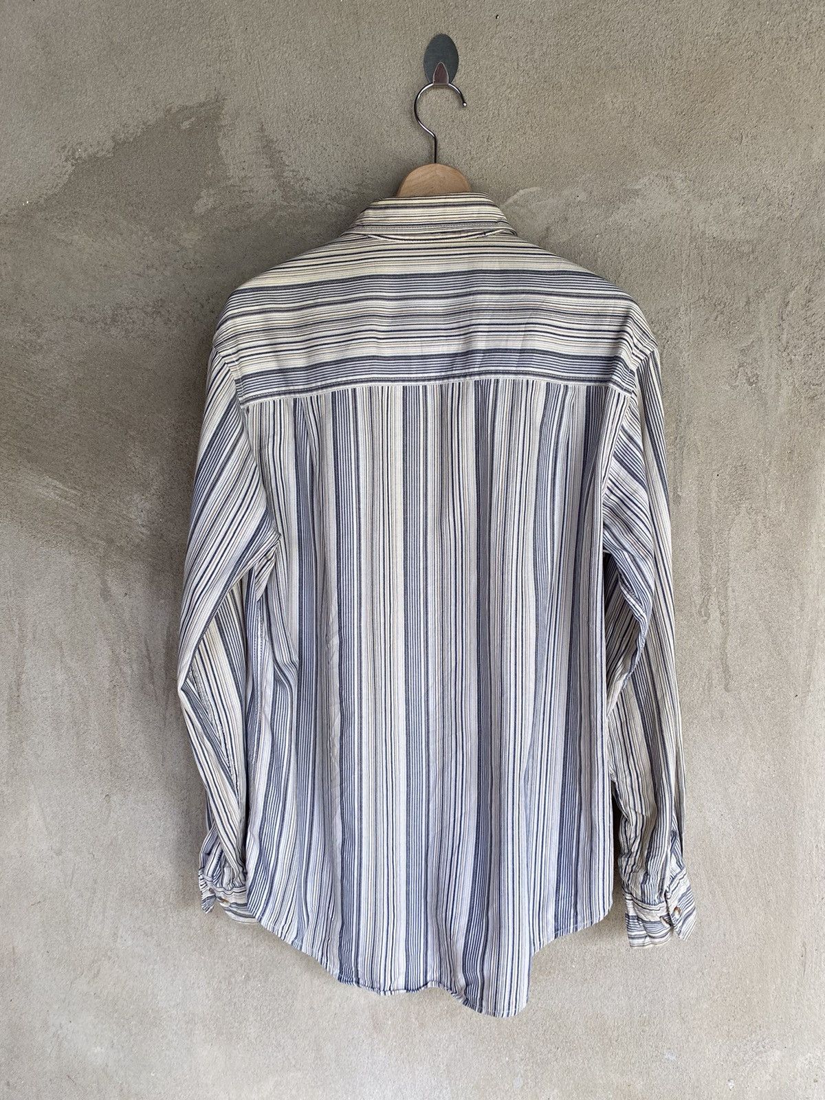 Flannel Kansai Jeans Multipocket Stripe Design Flannel Shirt Size US M / EU 48-50 / 2 - 7 Thumbnail
