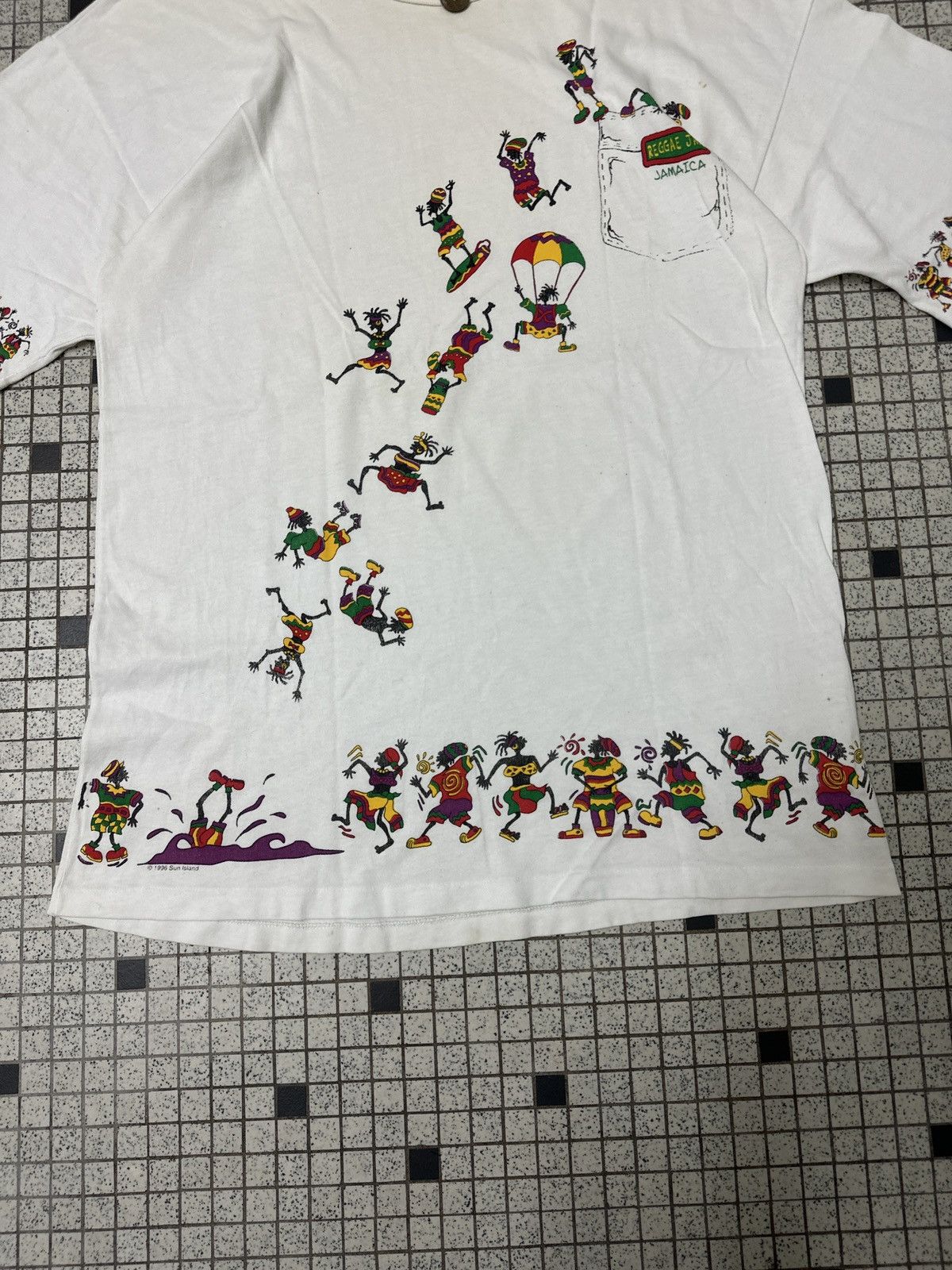 Vintage 🔥RARE🔥 Vintage 90s Reggae Jam Jamaica Over Print Shirt Size US L / EU 52-54 / 3 - 6 Thumbnail