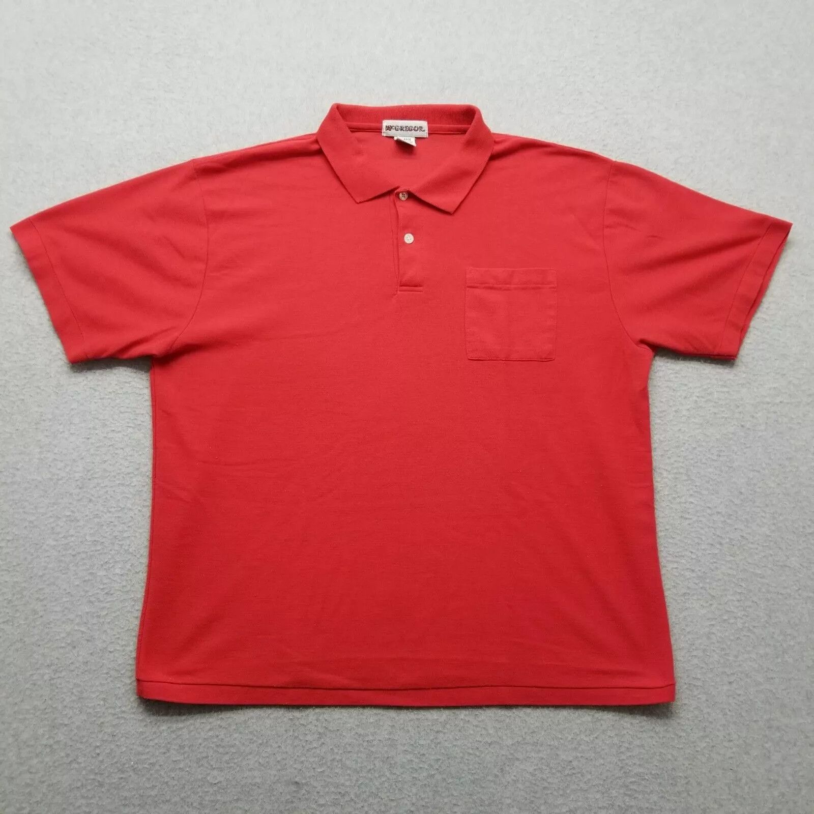 McGregor McGregor Polo Shirt Mens XL Button Up Pocket Plain Casual Size US XL / EU 56 / 4 - 1 Thumbnail