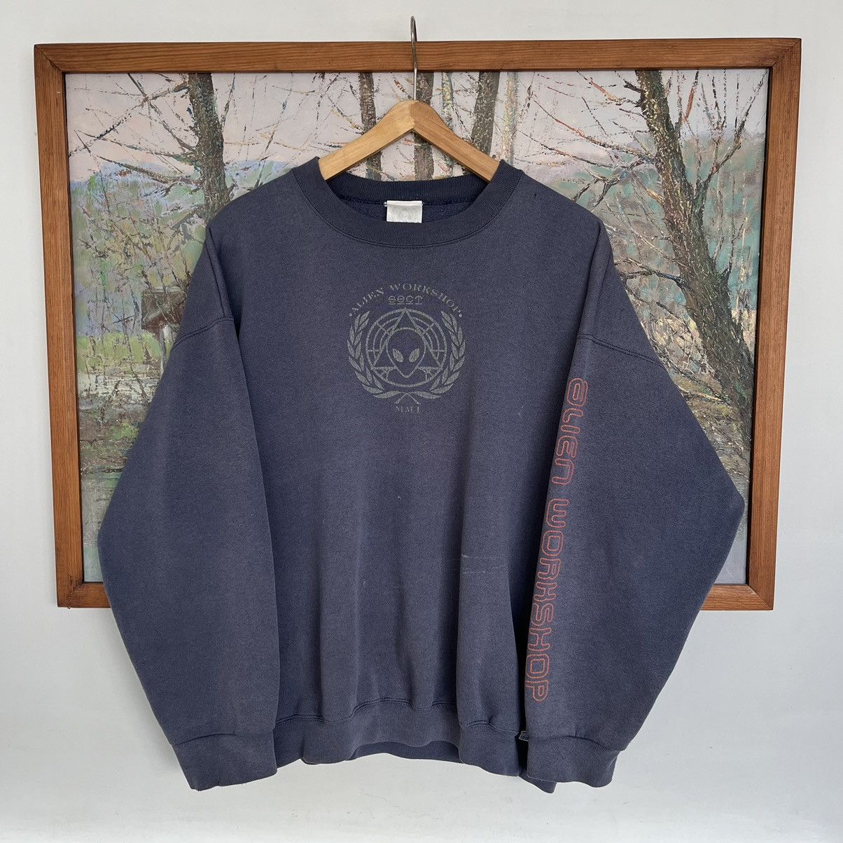 Alien Workshop × American Apparel × Hook-Ups vintage Alien Workshop faded crew neck sweatshirt MMI sect Size US XL / EU 56 / 4 - 1 Thumbnail