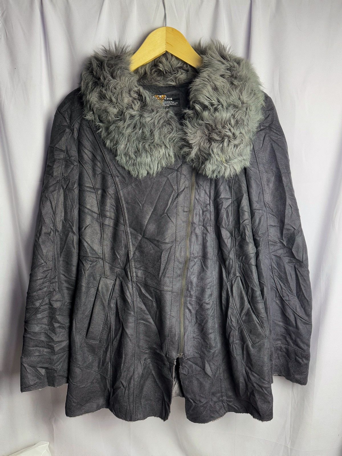 If Six Was Nine ASYMMETRICAL FUR SUEDE JACKET SEDITIONARIES PUNK STYLE Size US M / EU 48-50 / 2 - 1 Thumbnail