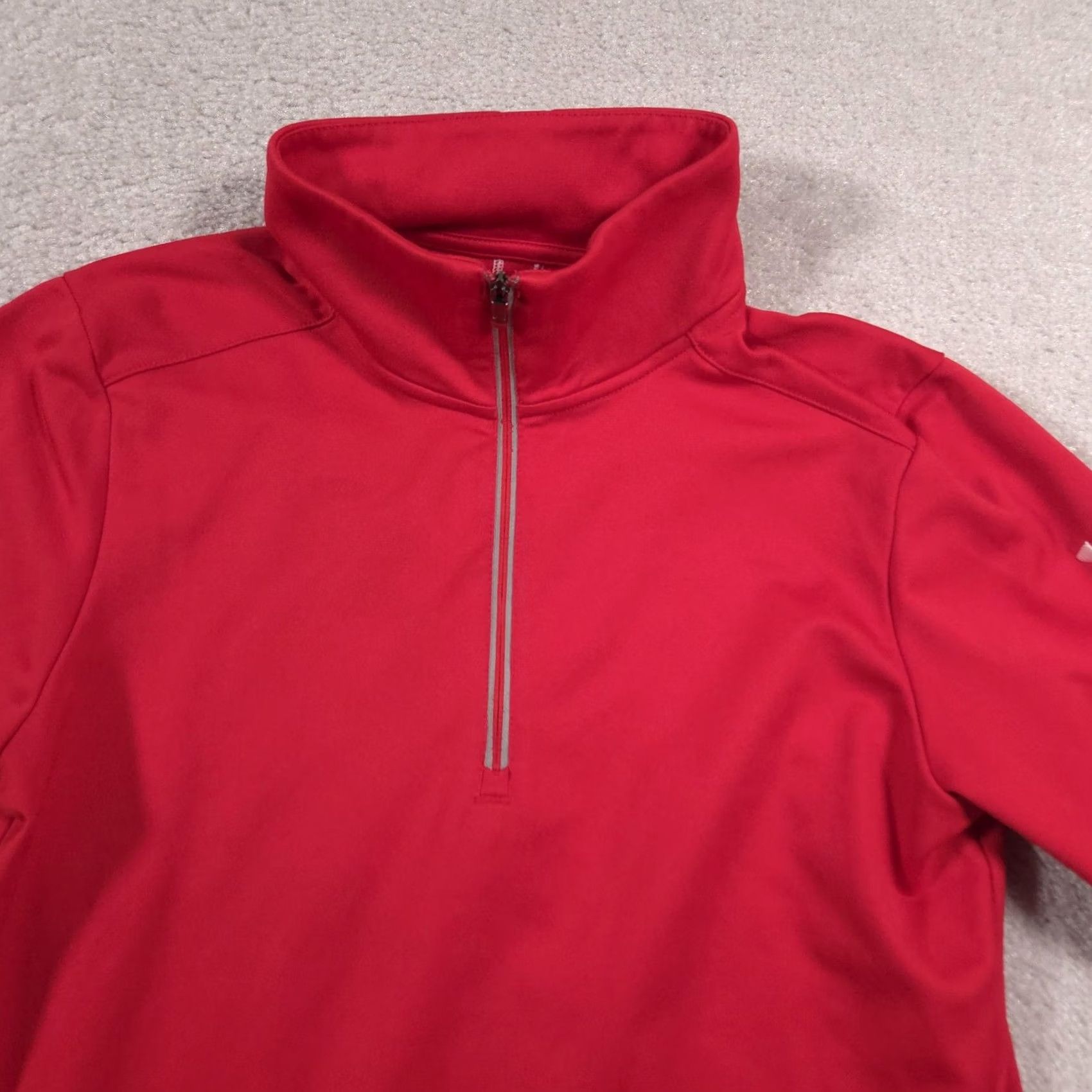 Under Armour Under Armour Pullover Mens M Red 1/4 Zip Mock Neck Long Sleeve Loose Fit Training Shirt Size US M / EU 48-50 / 2 - 3 Thumbnail