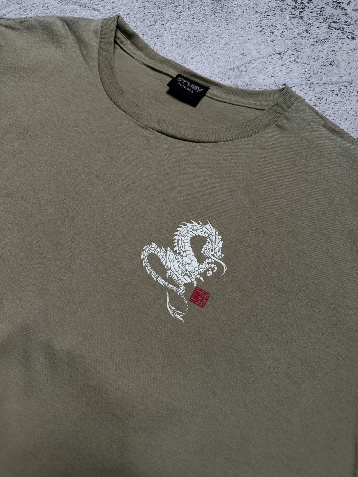 Stussy Vintage 90s Stussy Outdoor Dragon Print Tank Top T shirt Size US XL / EU 56 / 4 - 5 Thumbnail