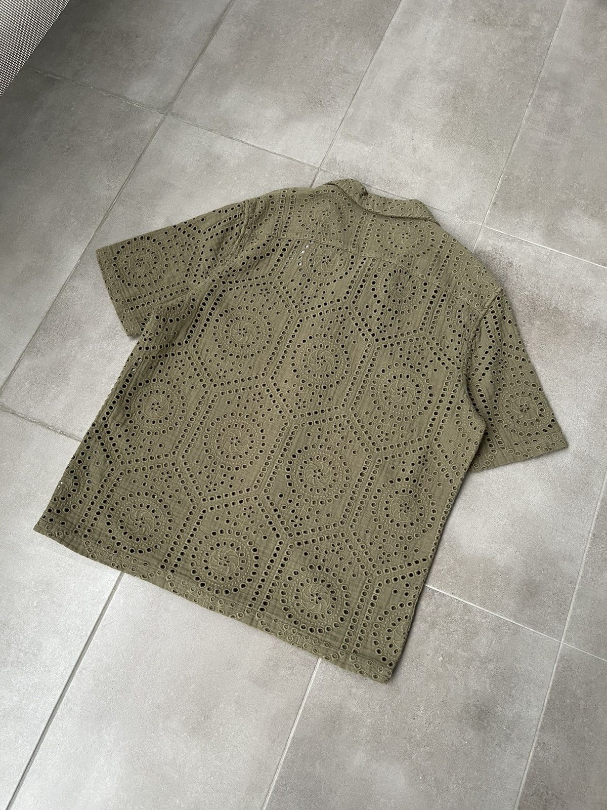 Allsaints !DS! SS23 Allsaints Pueblo SS Laser Swamp Green Shirt Size US M / EU 48-50 / 2 - 13 Thumbnail